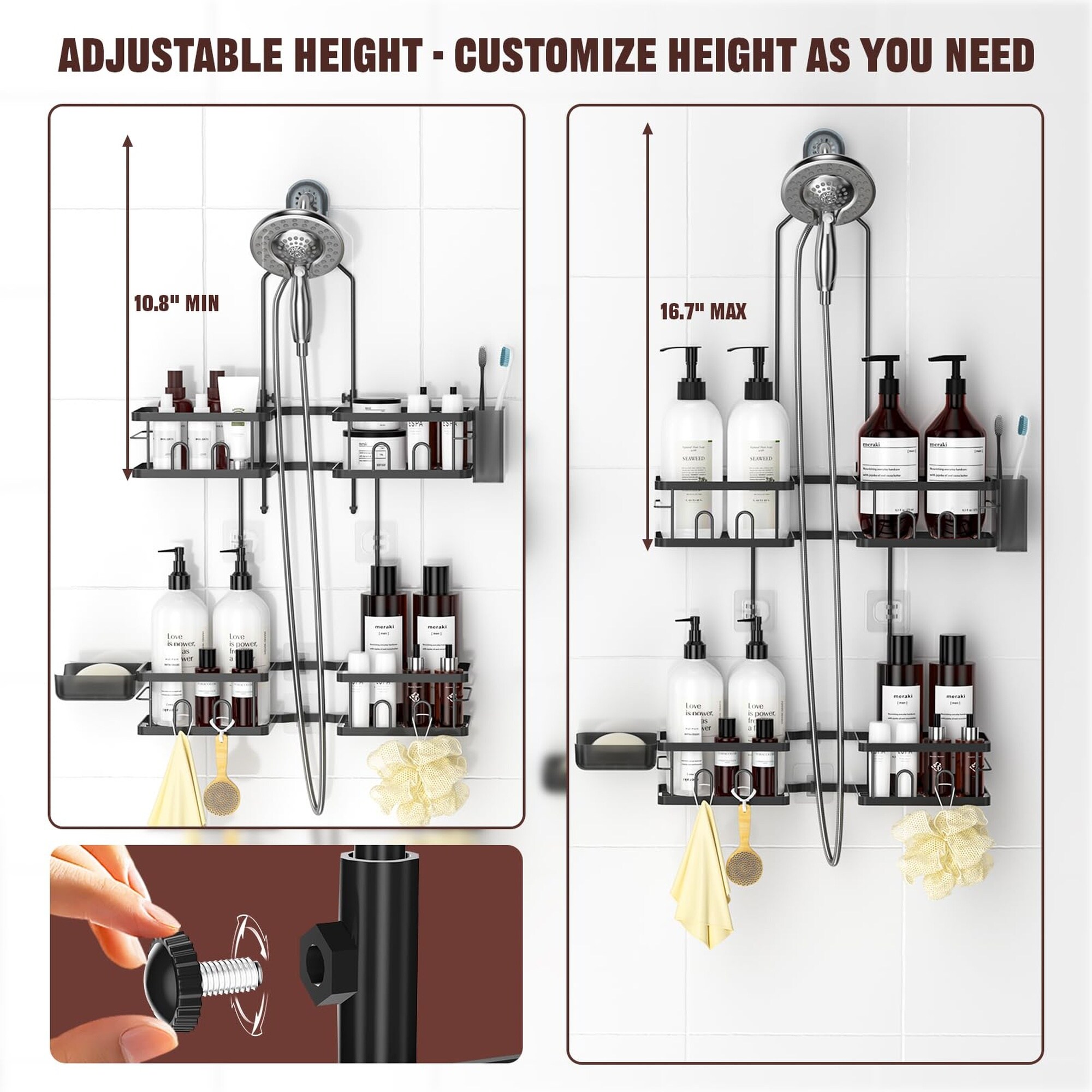 Numhew NHLYNN021970 Hanging-Shower-Caddies - View #3