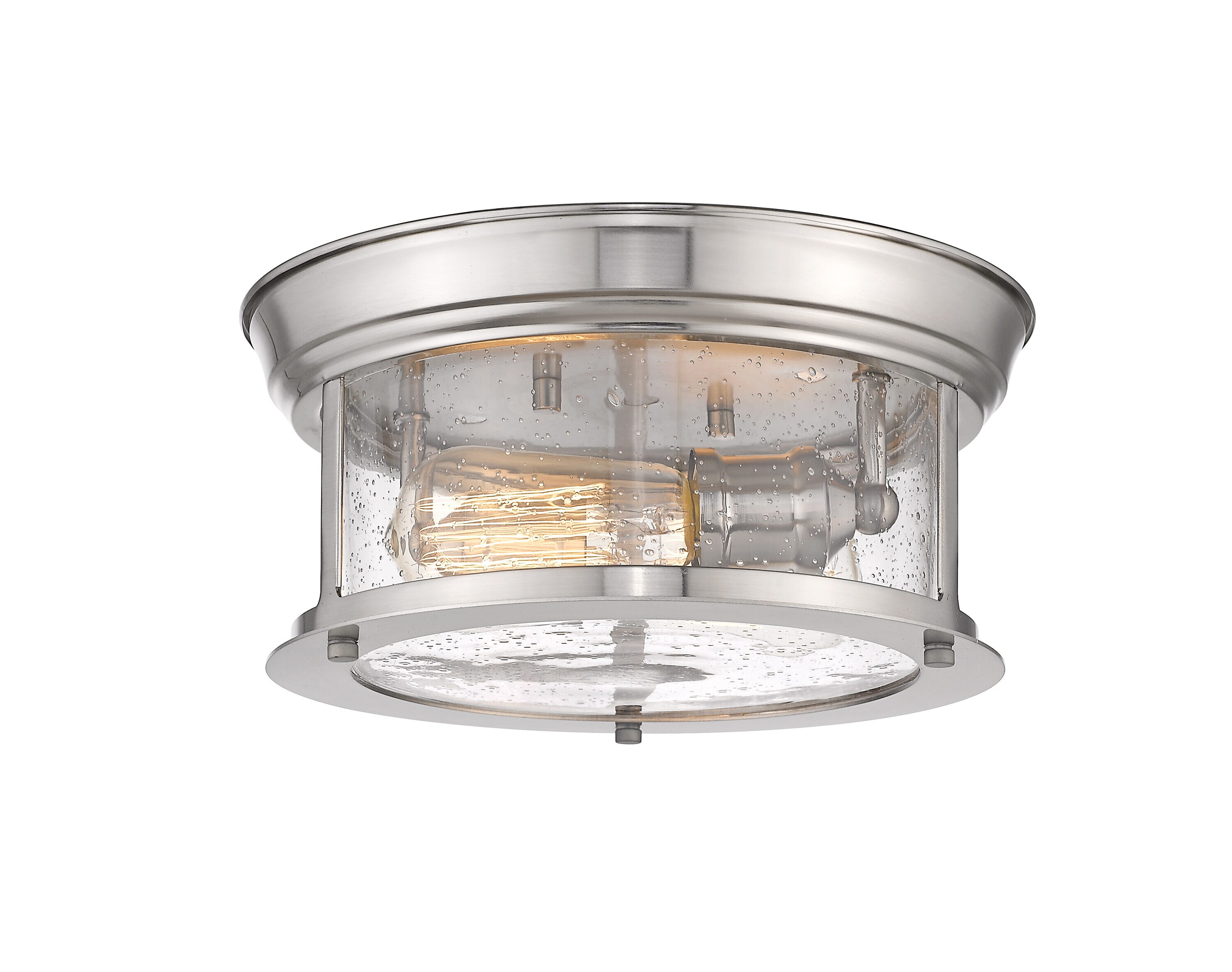 Z-Lite 727F10-BN Sonna 2 -Light 11-in Brushed Nickel Flush Mount Light