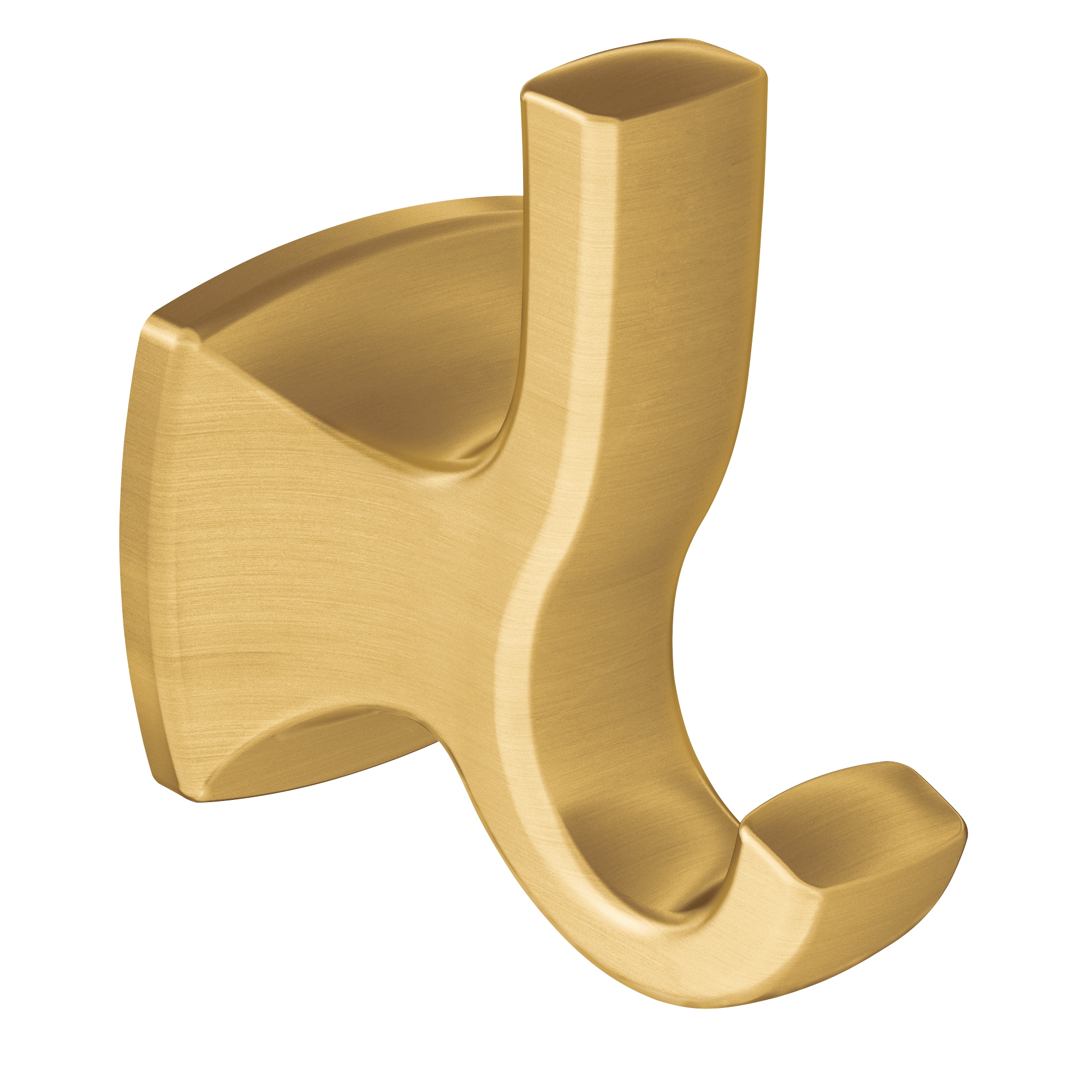 Moen Voss Brushed Gold Double-Hook Wall Mount Towel Hook in the Towel Hooks  department at