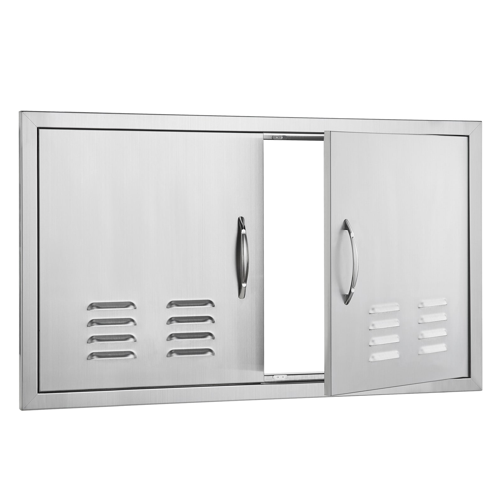SVOPES BBQ Access Door 21-in W x 2-in H x 36-in D Built-In Grill Cabinet Double doors #SVOPESSMMBSCJ08223V0