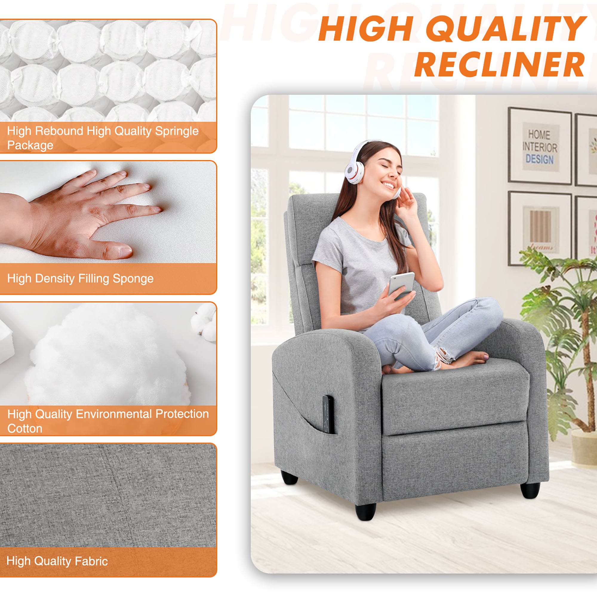 Sumyeg WF-HW65860GR-LA recliners - View #6