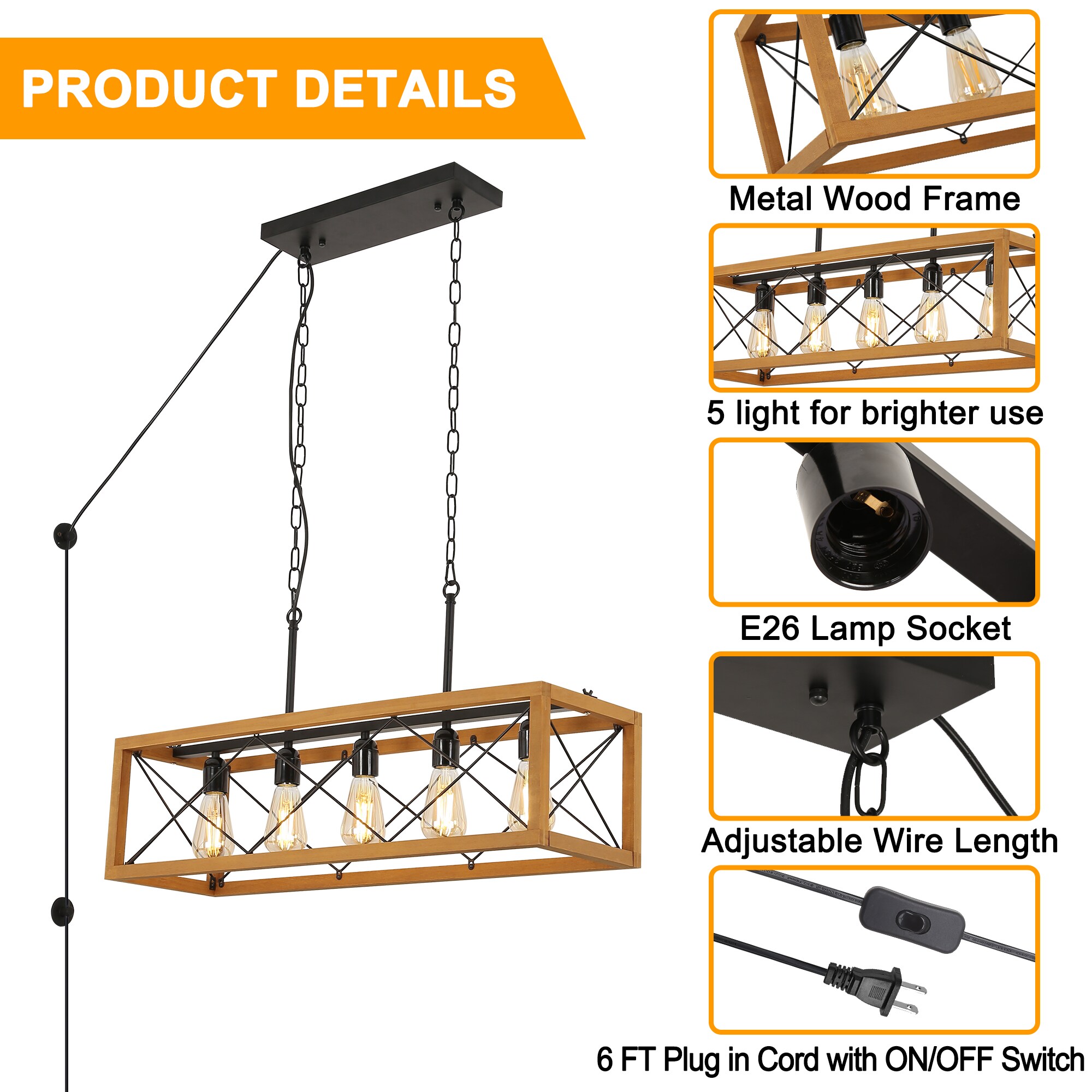 SUNLLOK LN3018 Pendant-Lights - View #5