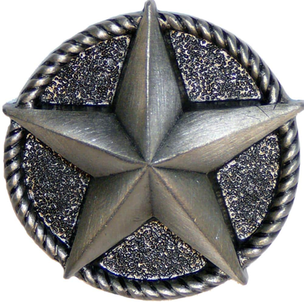 Sierra Lifestyles 681258 1-1/2-in Pewter Novelty Rustic Cabinet Knob
