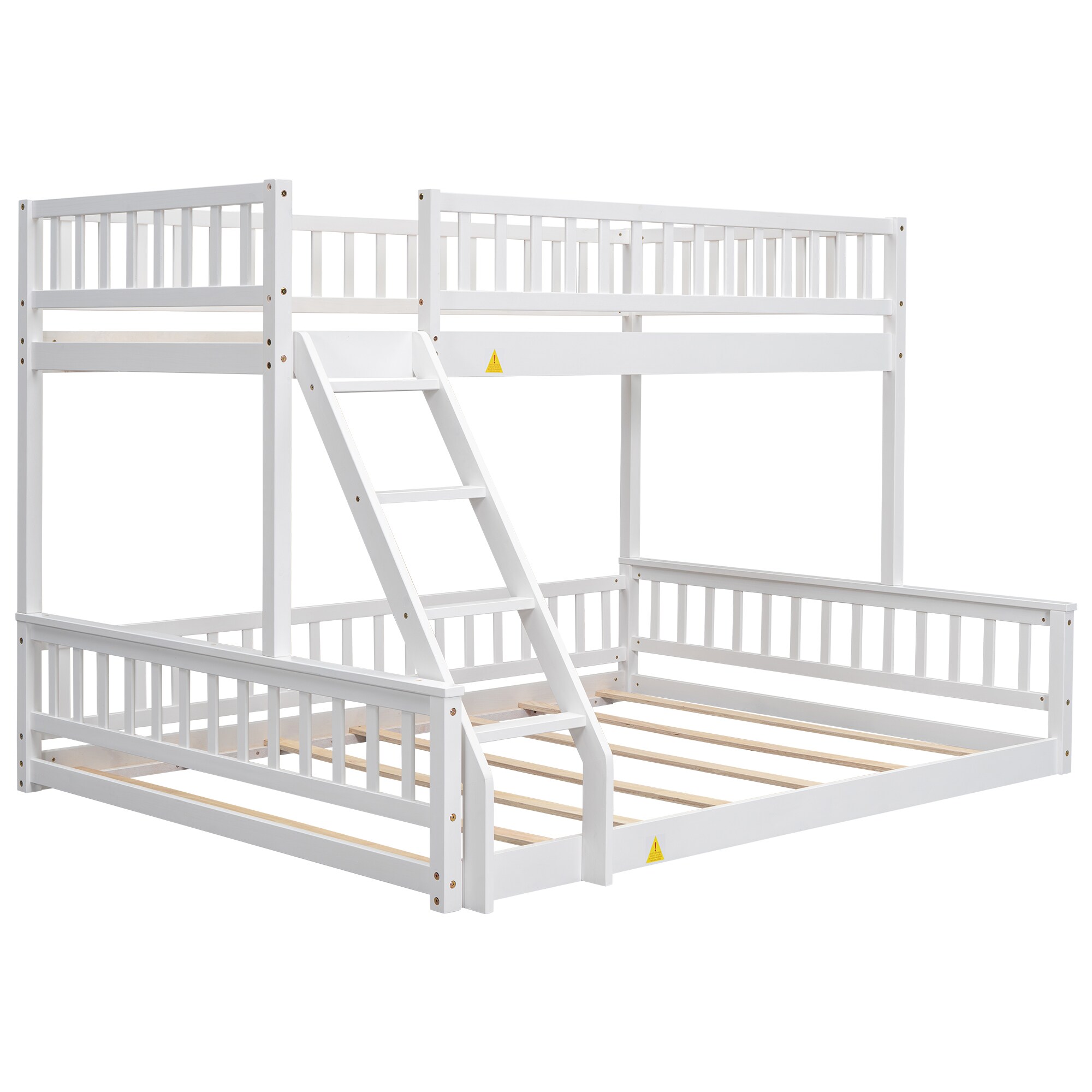 Qualler FSUBWM264K White Twin over queen Bunk Bed
