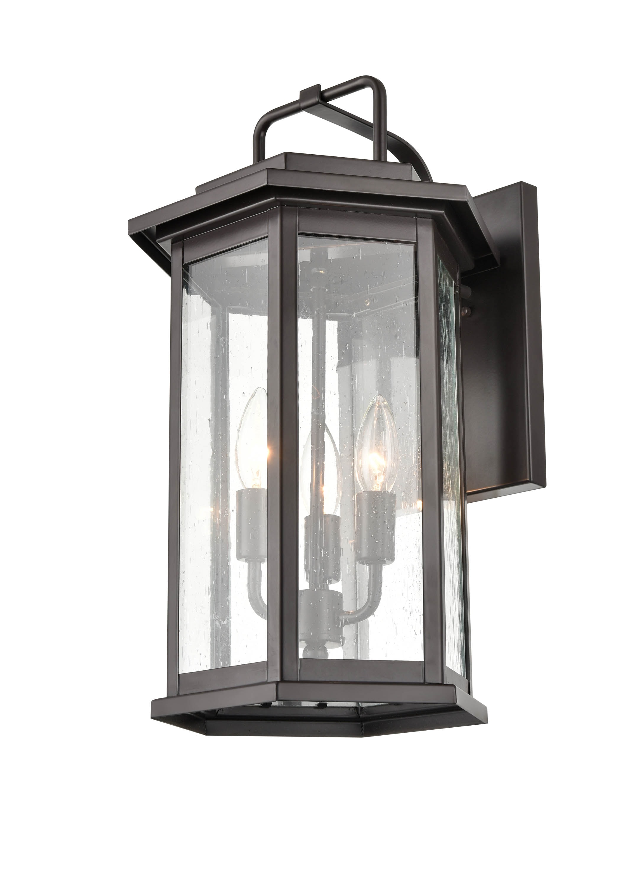 Millennium Lighting 2685-PBZ Ellis 3 -Light 18.25-in H Bronze Hardwired Dark Sky Outdoor Wall Light