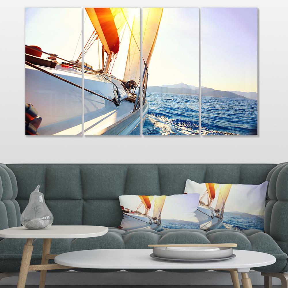 Designart 28-in H x 48-in W Coastal Print on Canvas in the Wall Art ...