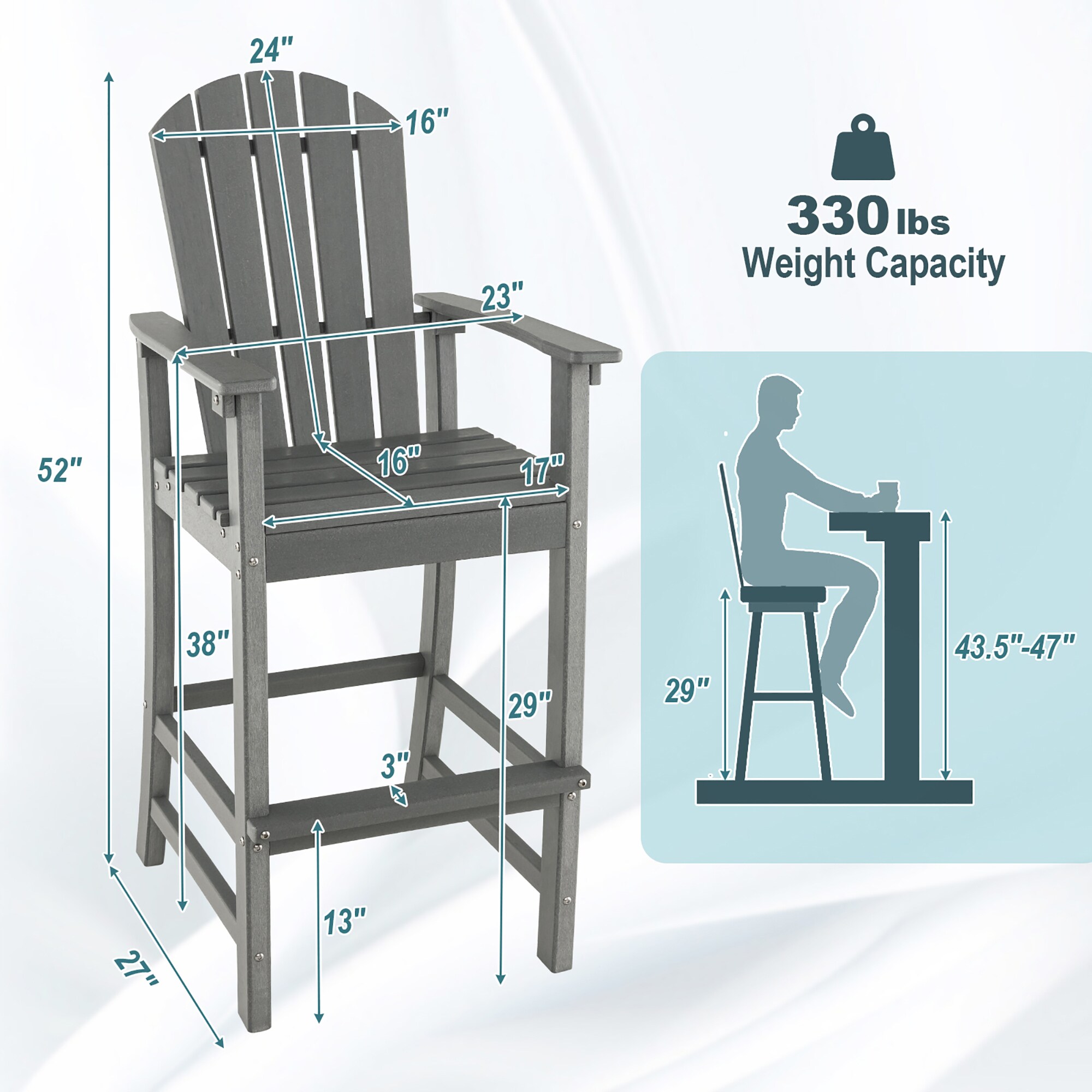 Costway LWS00091 Patio-Chairs - View #2