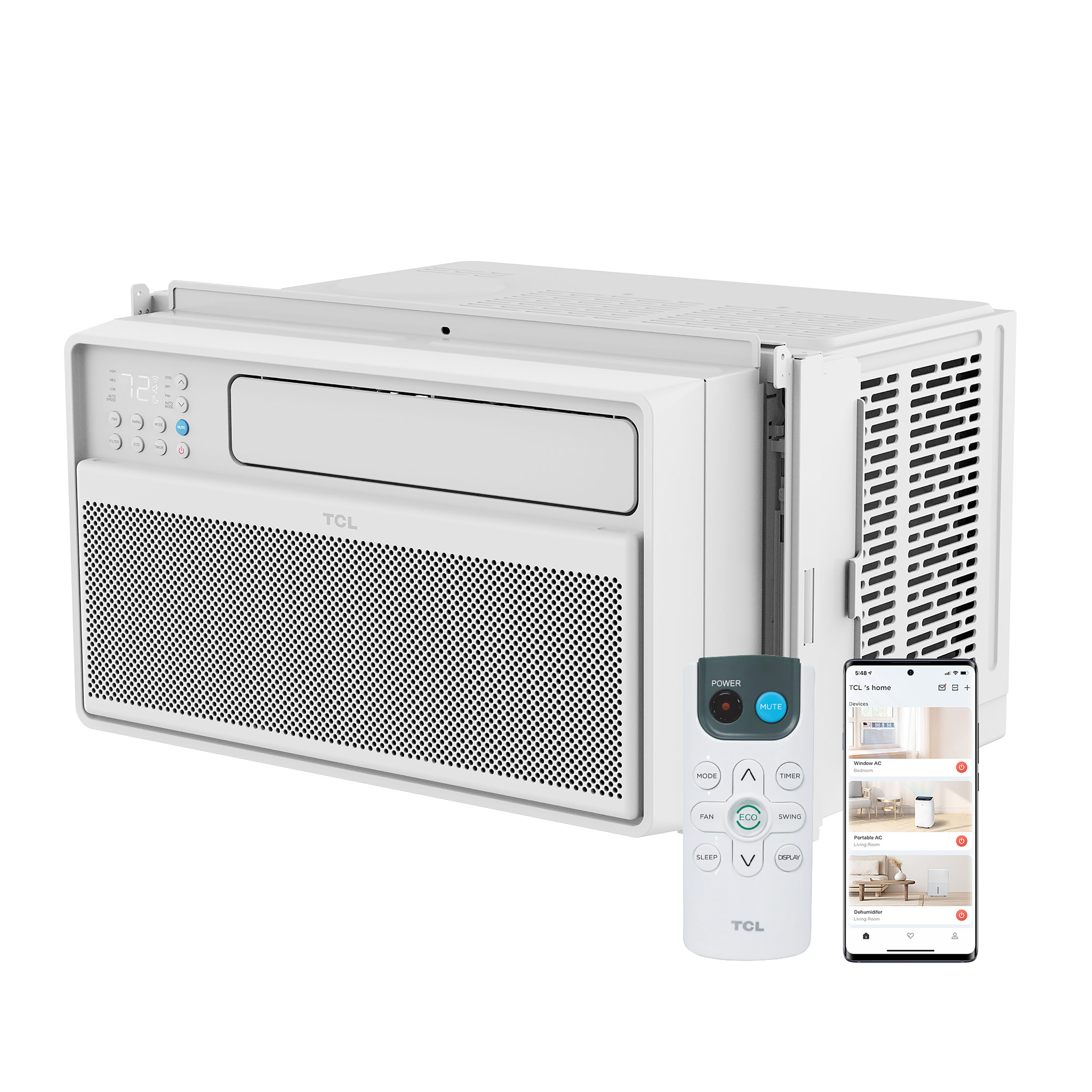 TCL Medium Room Window Air Conditioner , Remote Included ( 115-Volt , 8000-BTU ) #H8W4MW