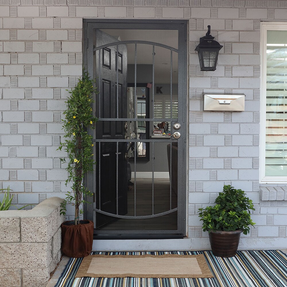 Gatehouse Gibraltar 32-in X 81-in Almond Steel Surface Mount Security ...