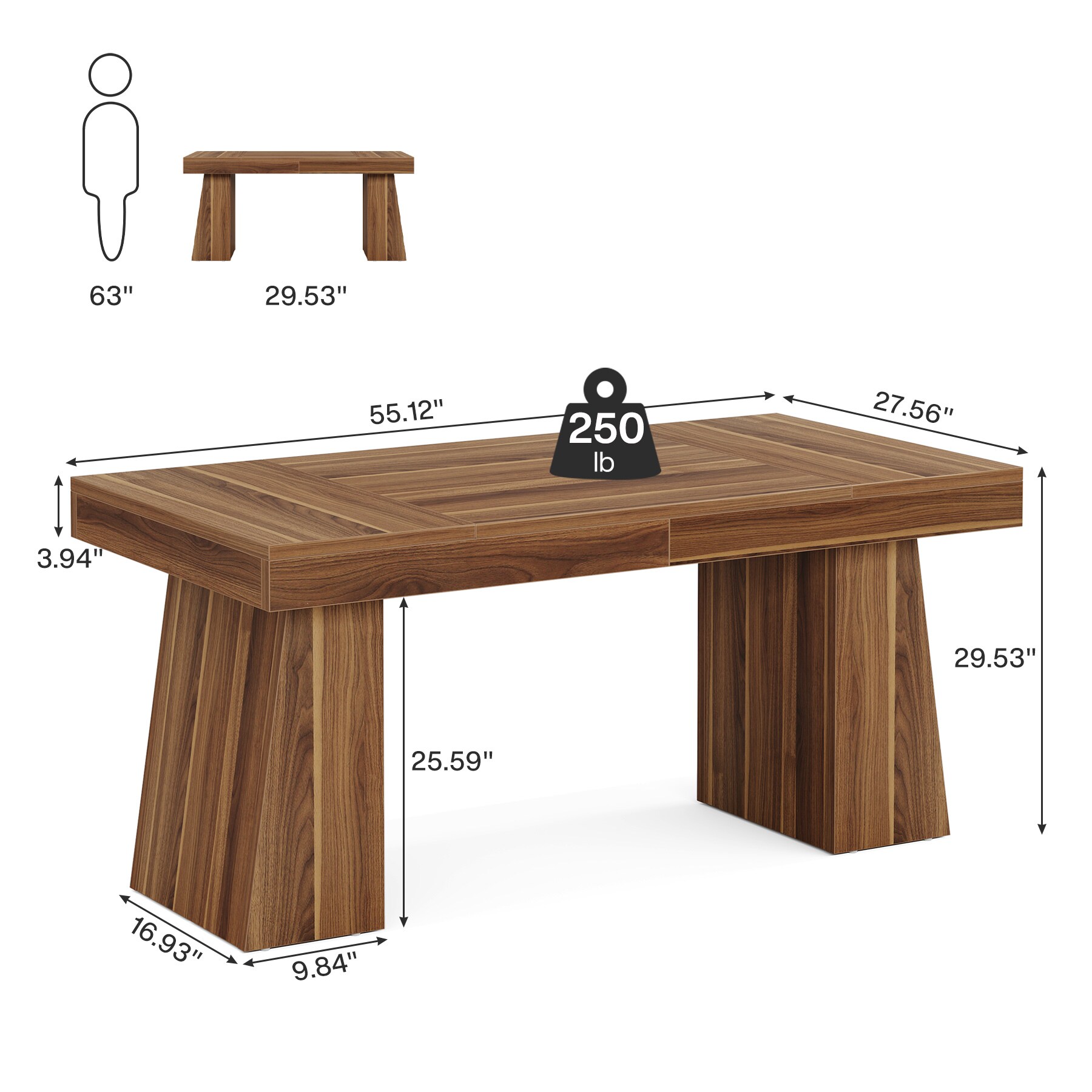 Tribesigns LWFD-JW0821 Office-Tables - View #6