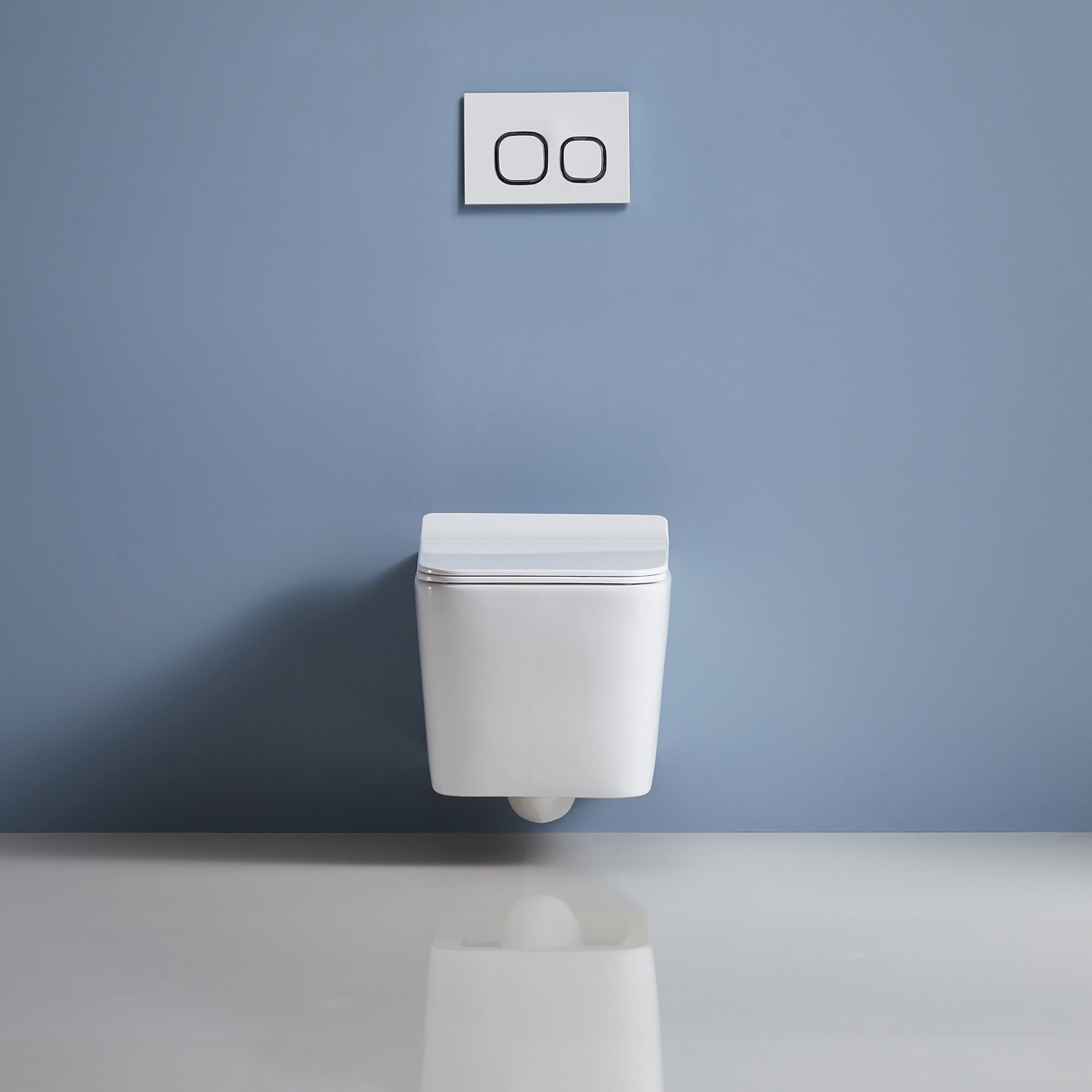 Simple Project Wall-Mounted Toilet 1-Piece 0.8/1.6 GPF Dual Flush