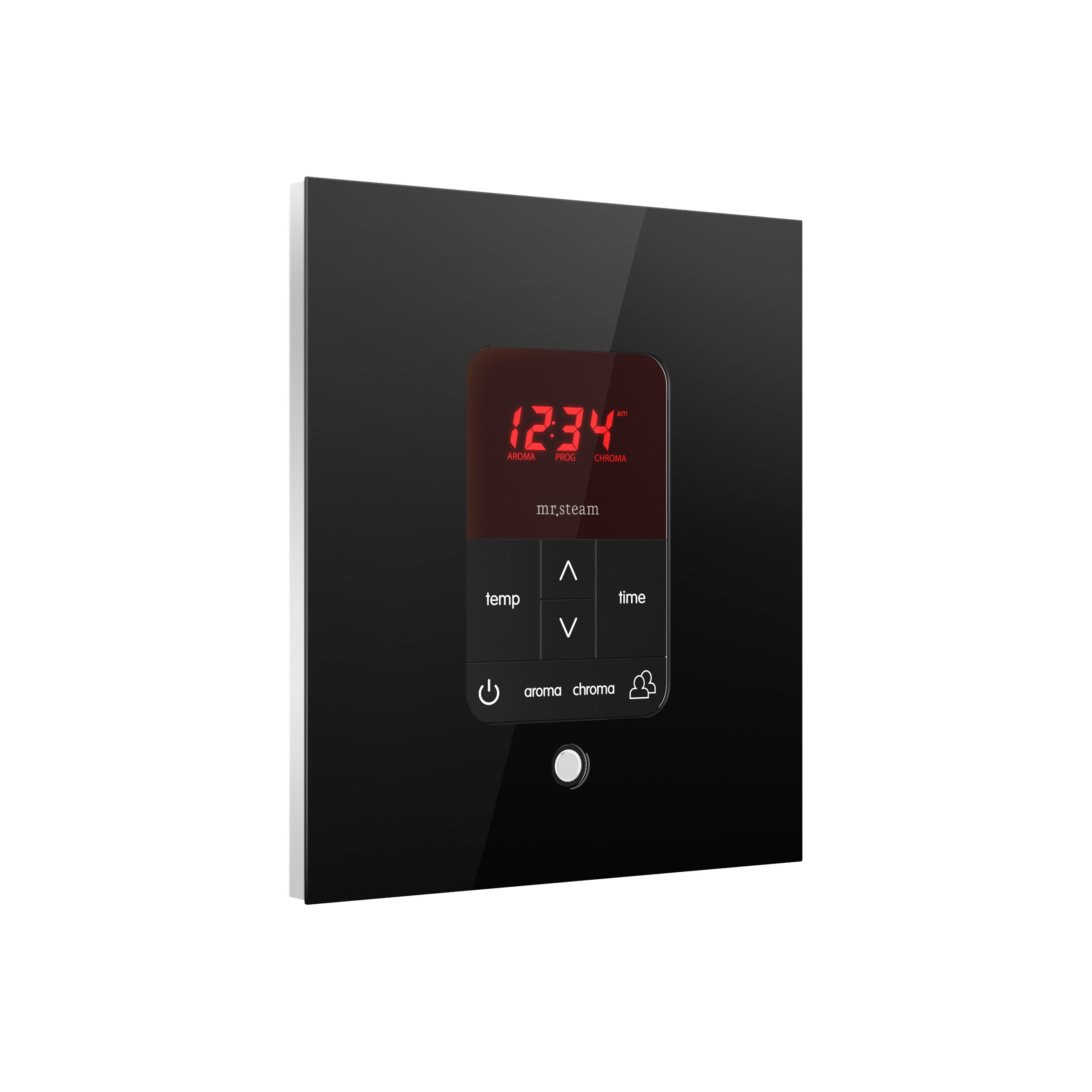 Mr. Steam 120Watt Glass Black Steam Control Unit with 1 Control Panel