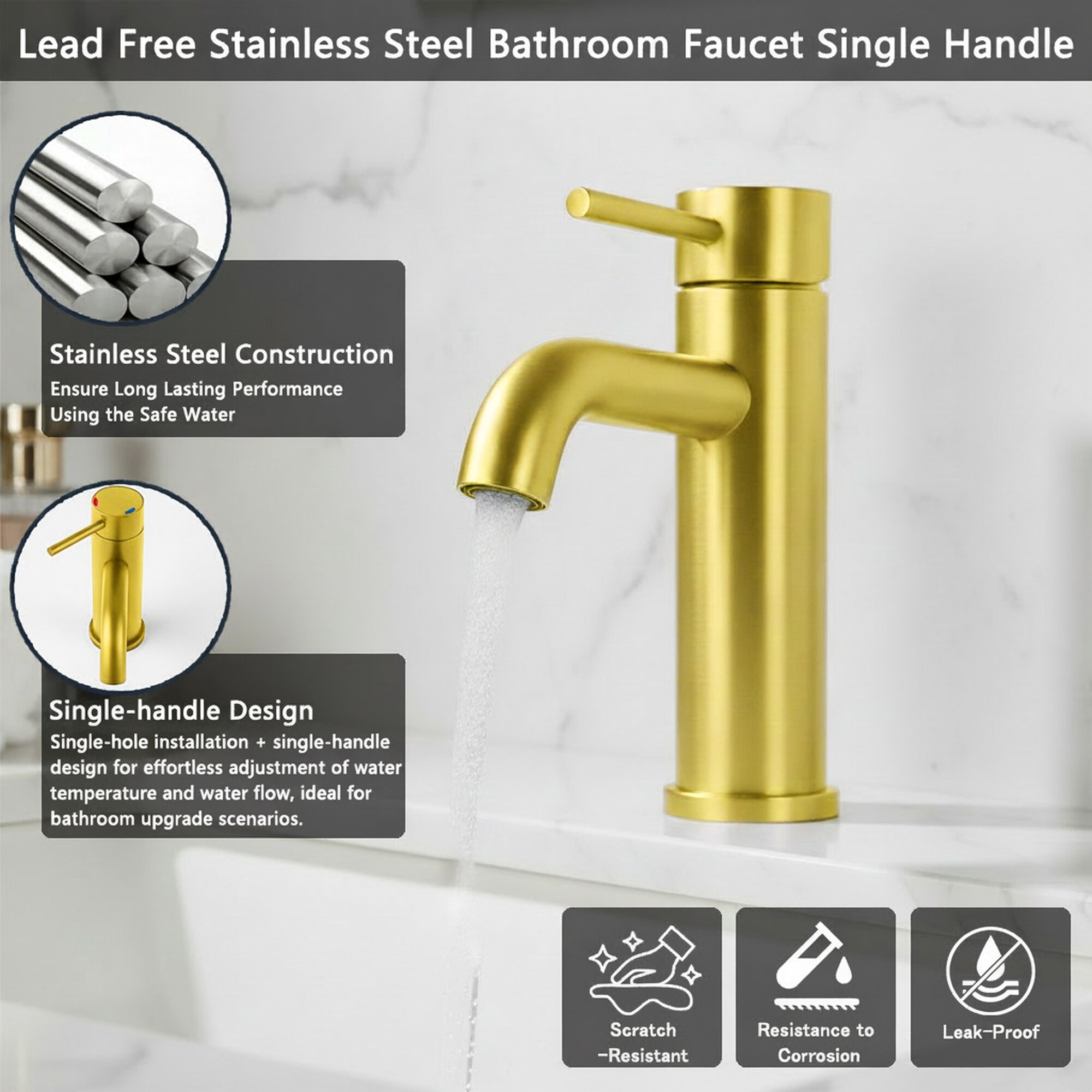 Wudkey L4-PM7F4Z Lavatory-Faucets - View #5