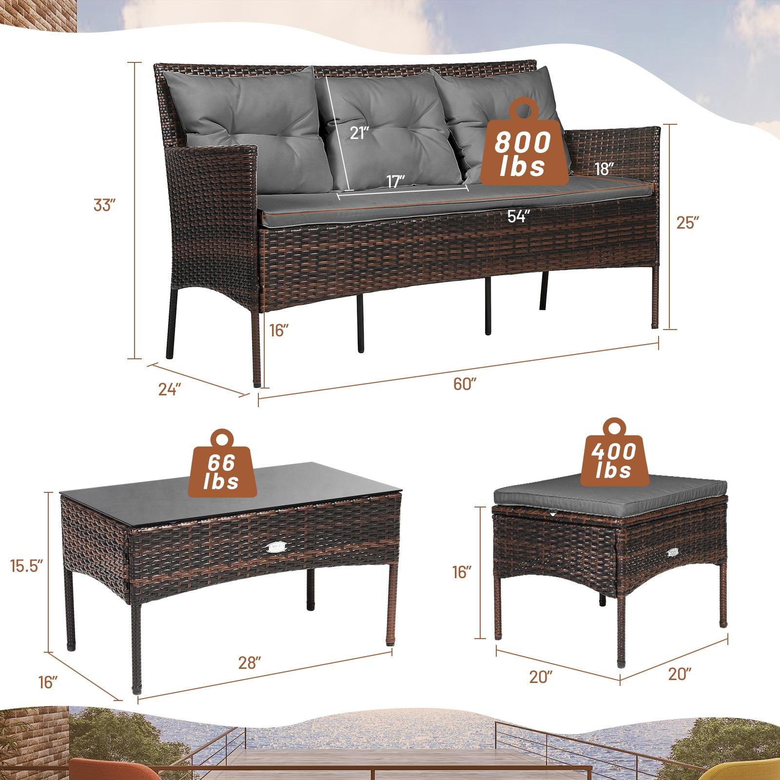 BABOOM BOM-7714GR-CO Patio-Conversation-Sets - View #4