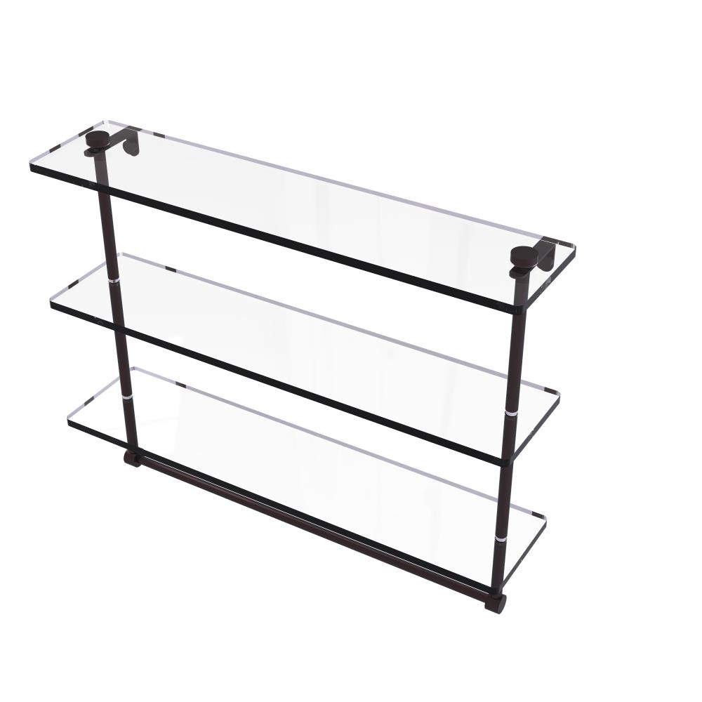 Allied Brass NS-5/22TB-ABZ Antique Bronze 3 -Tier Wall mount Bathroom Shelf ( 22-in x 18-in x 5-in )