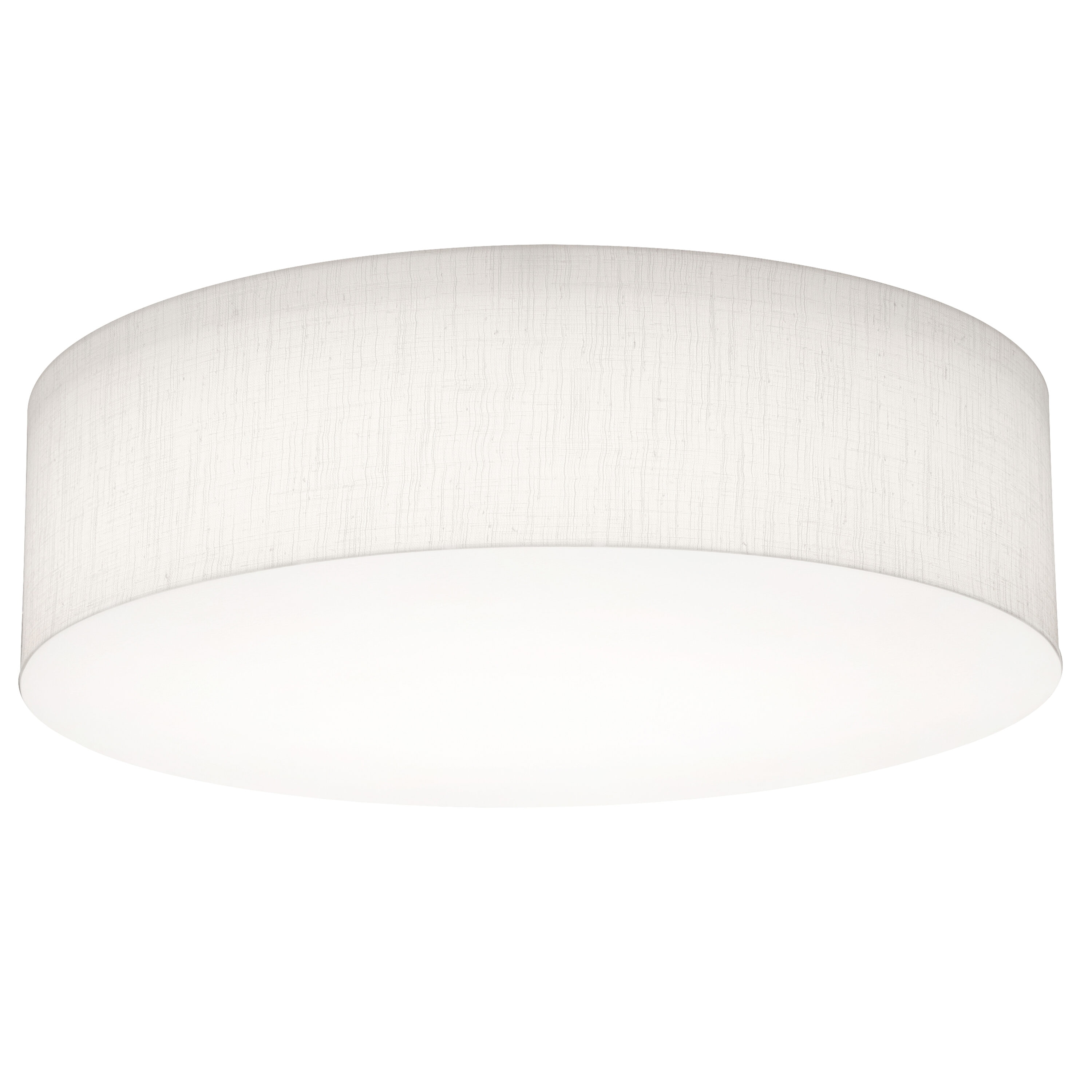 Afx Anton 3-light 19.25-in White Flush Mount Light In The Flush Mount 