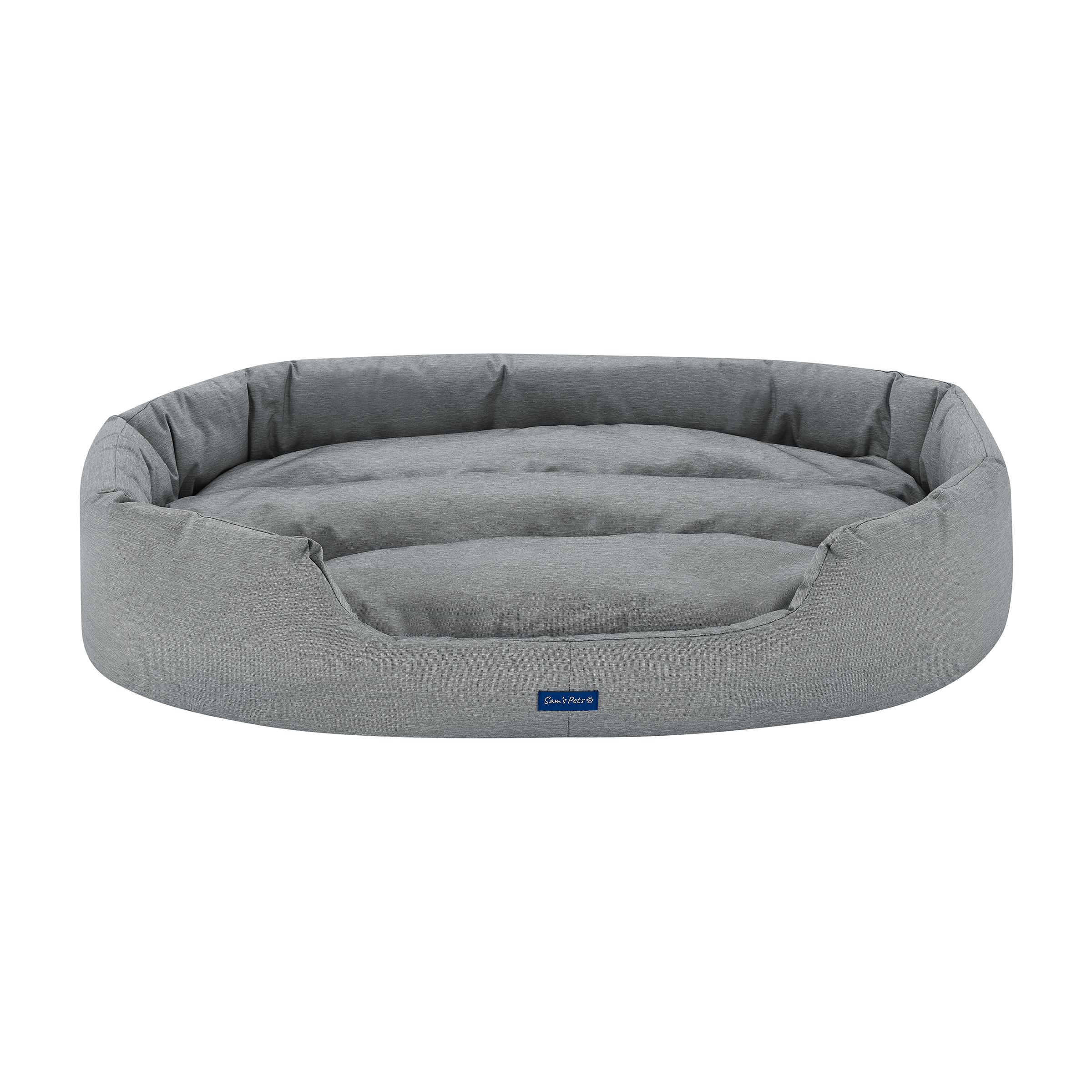 Sam's Pets SP-DB1242GY Round Gray Bolster ( Large )