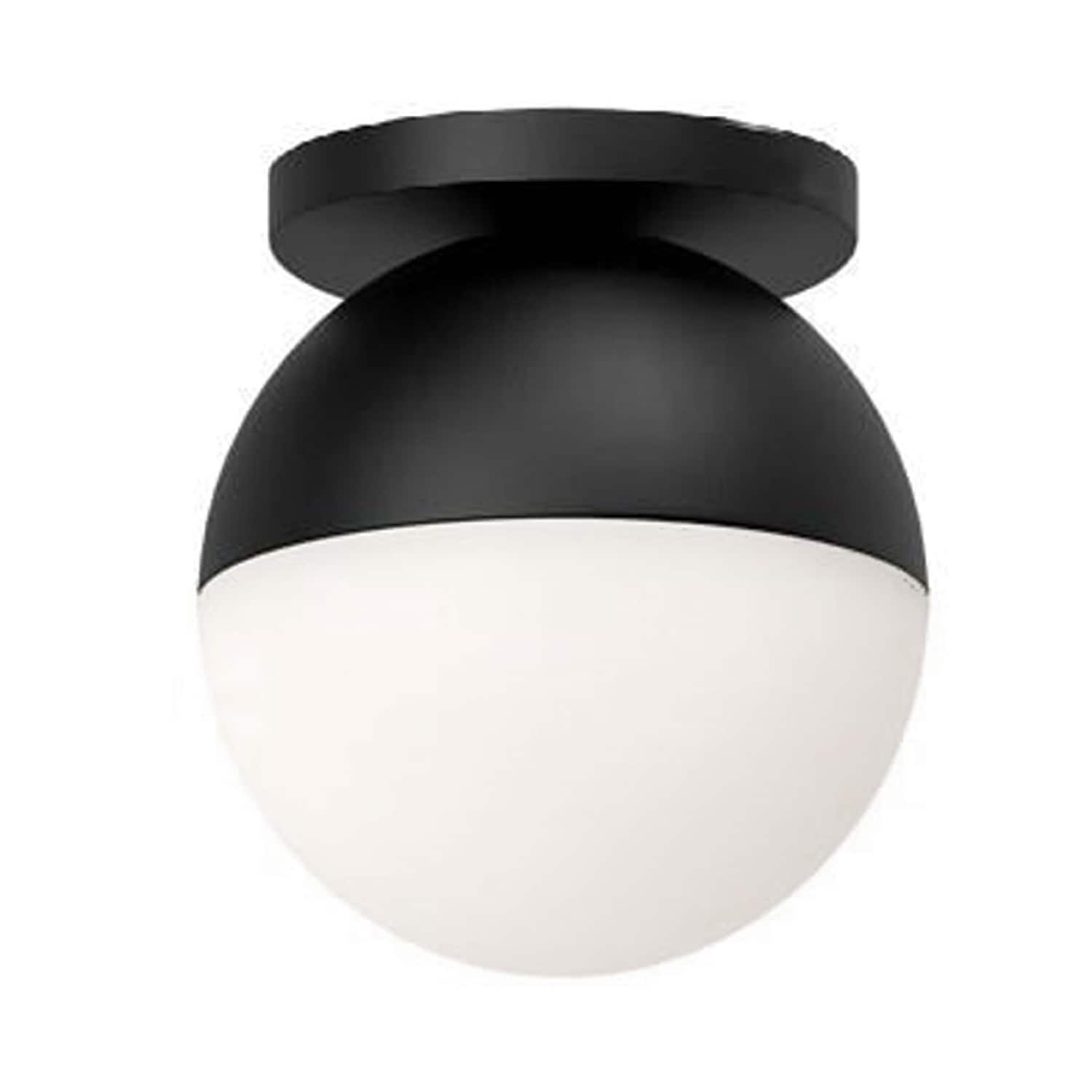Dainolite DAY-71FH-MB Dayana 1 -Light 7-in Matte Black Flush Mount Light
