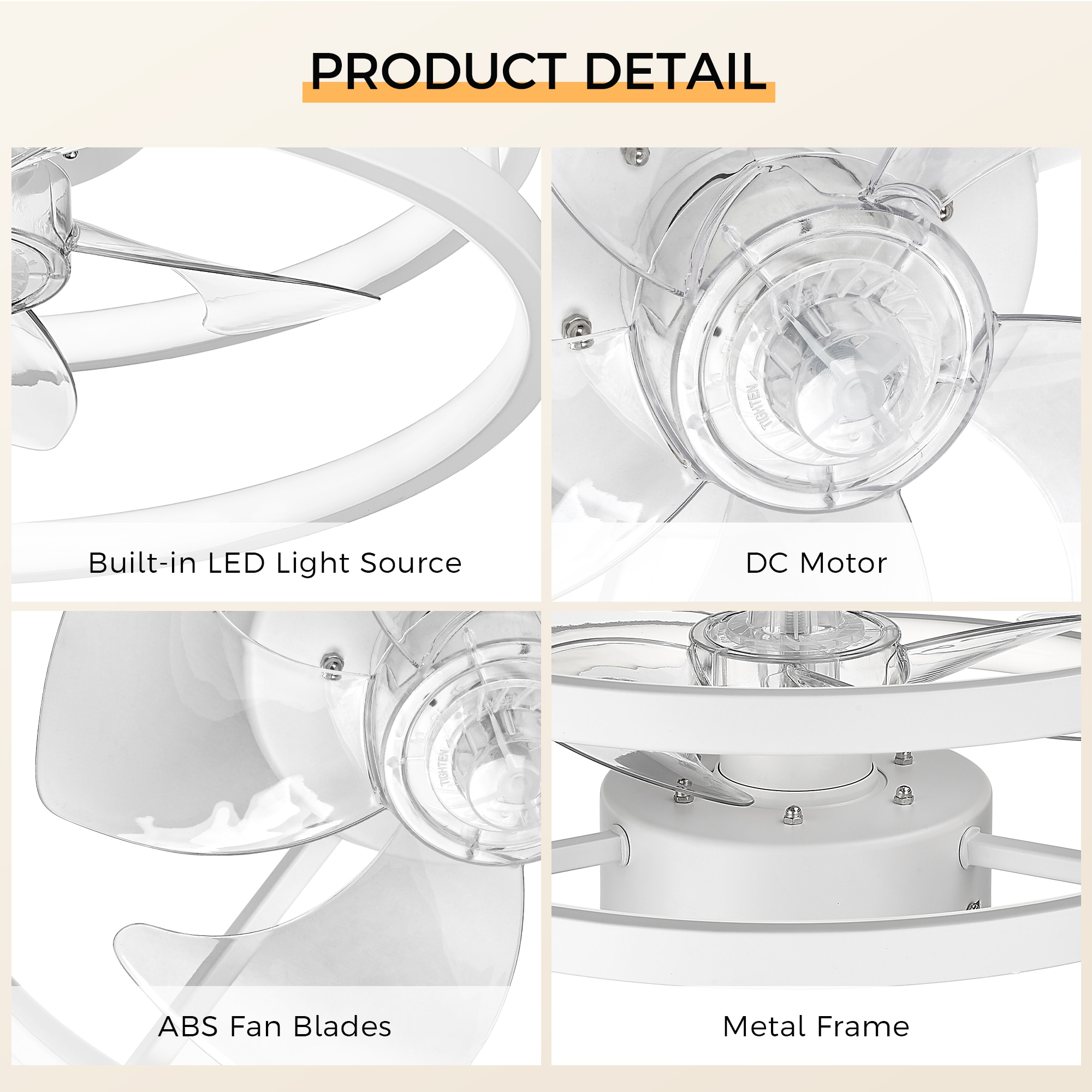 LTMATE LT-DCF210-WH16 Ceiling-Fans - View #3
