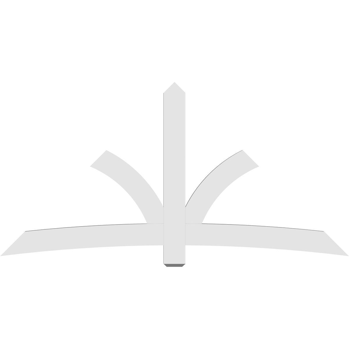 Ekena Millwork GBP096X48X0206DAV00 Exterior-Brackets-Braces - View #4