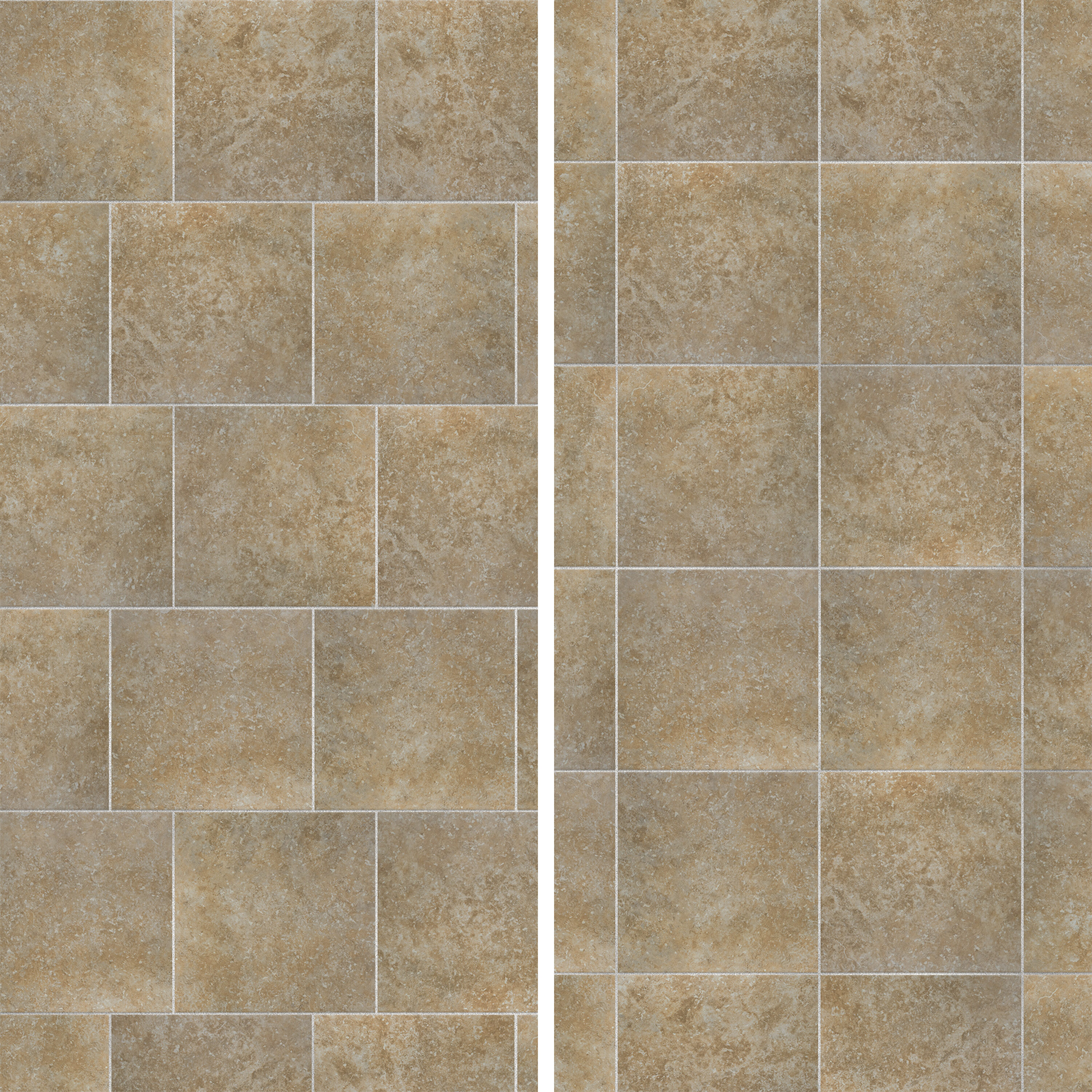 Roma 13" x 13" Beige Glazed Porcelain Floor and Wall Tile