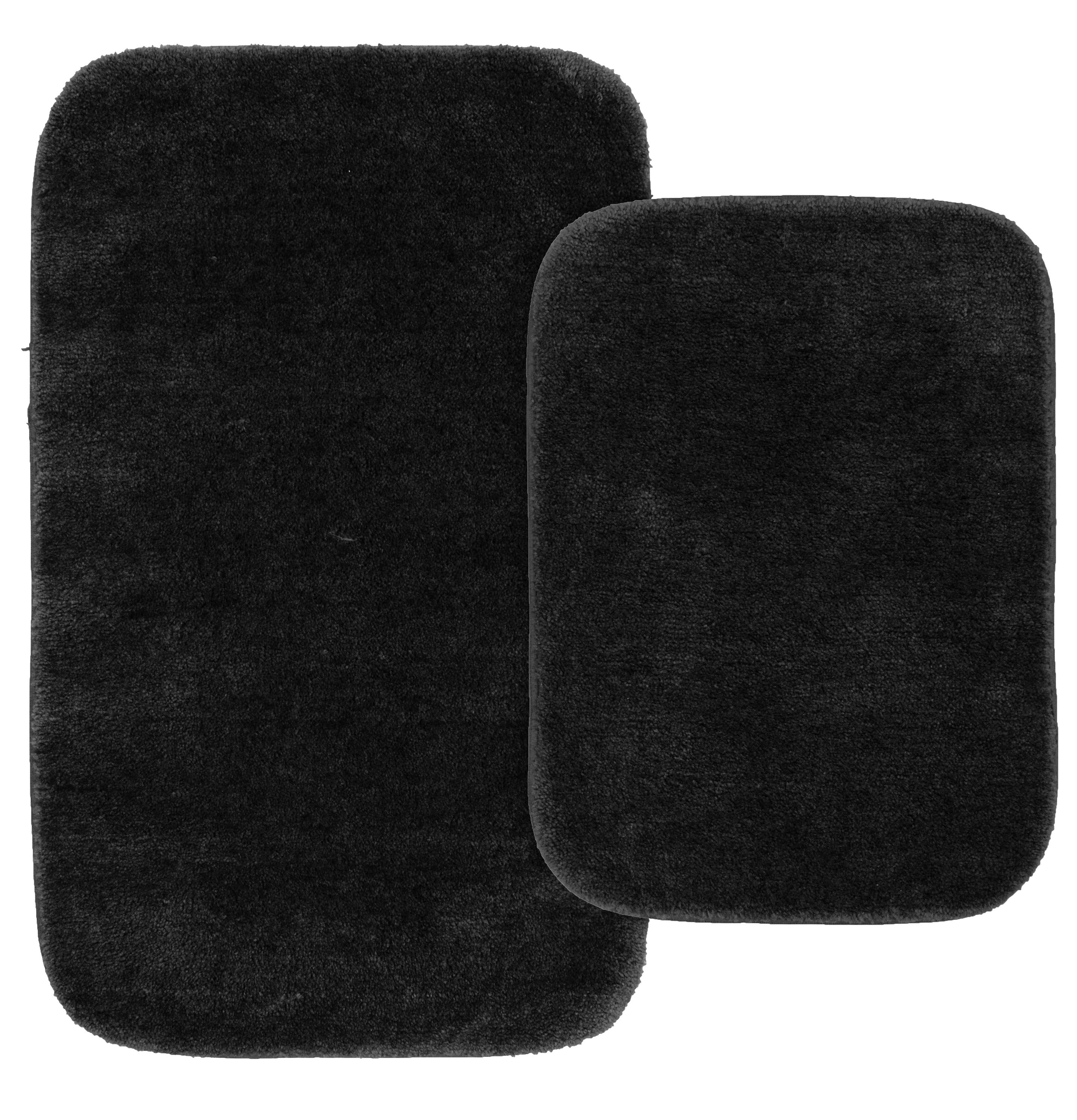 Garland 58-in x 38-in Dark Gray Nylon Bath Mat Set in the Bathroom Rugs &  Mats department at