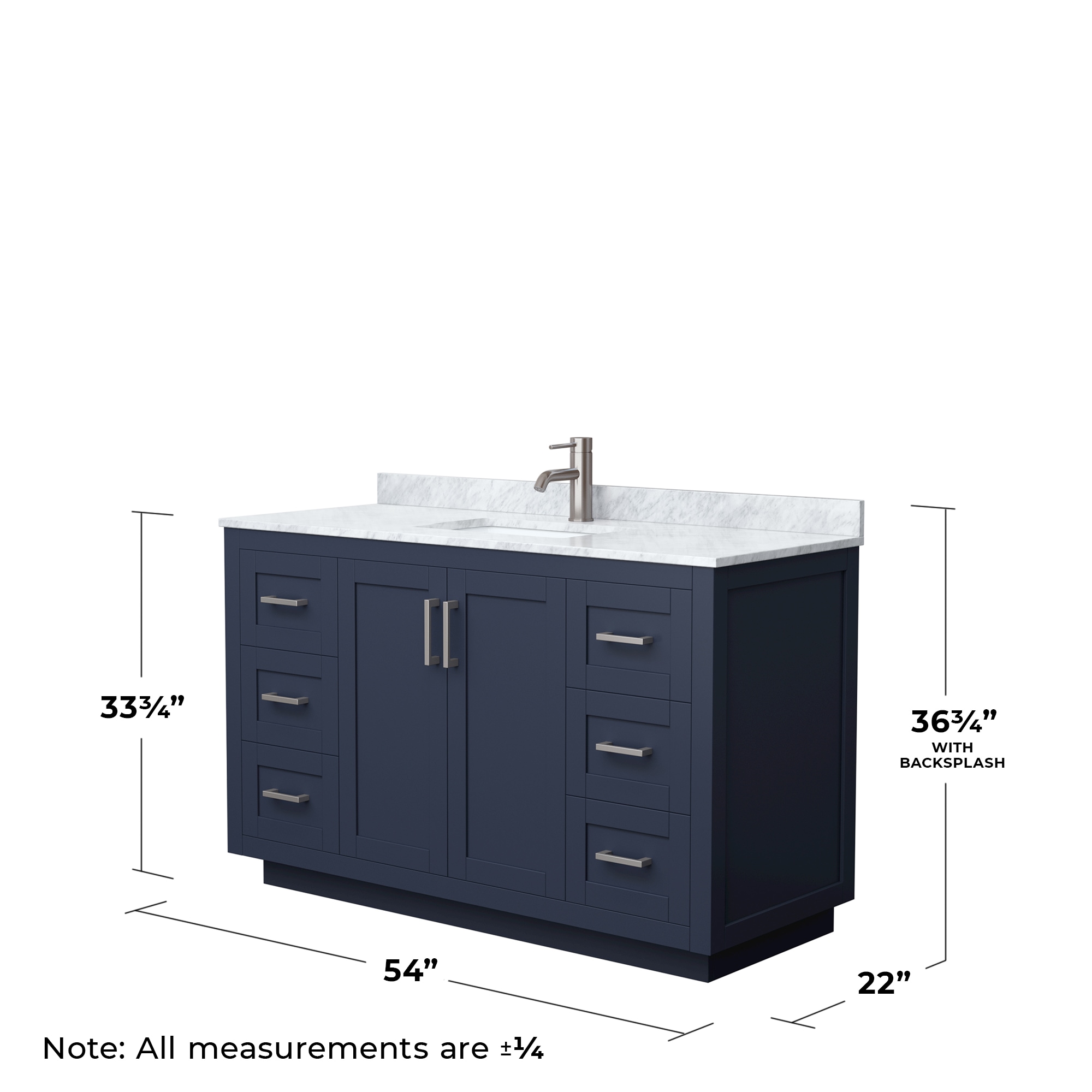 Wyndham Collection WCF292954SBNCMUNSMXX Bath-Vanity-Combo - View #5