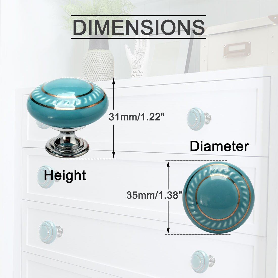 Unique Bargains S25093000UX4420 Cabinet-Knobs - View #4