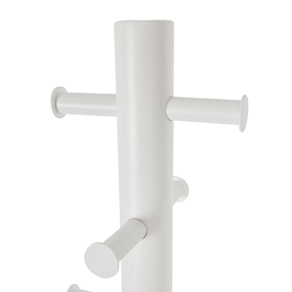 Umbra Pillar White 8Hook Coat Stand at