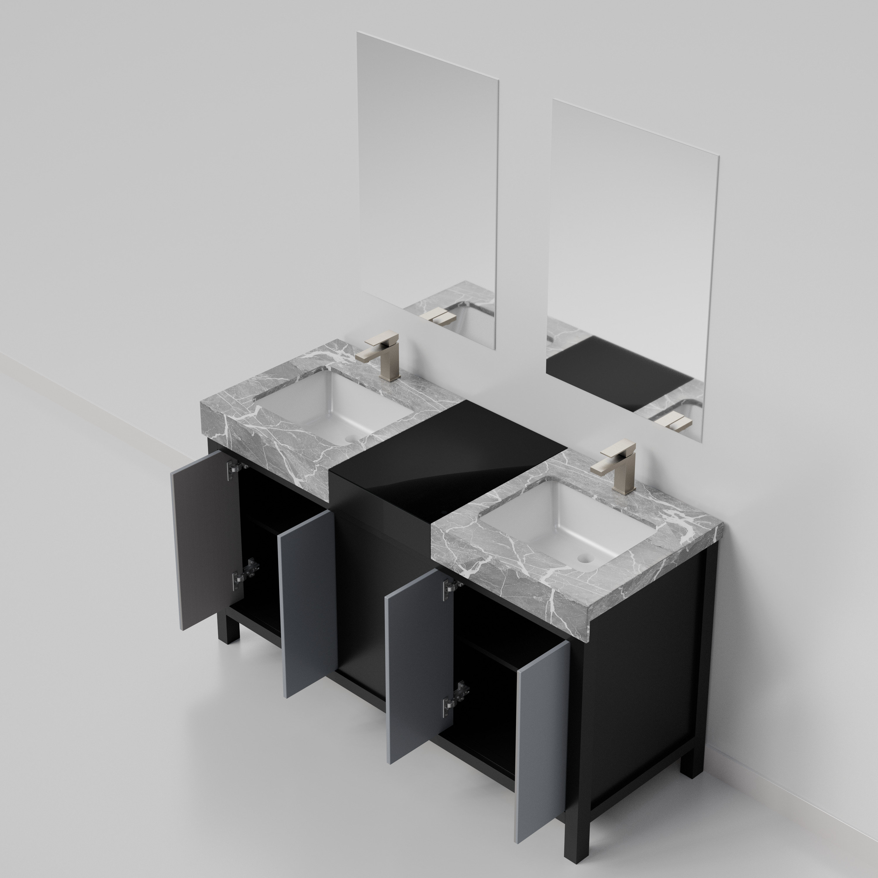 Lexora LZ342260DLISM28FBG Bath-Vanity-Combo - View #9