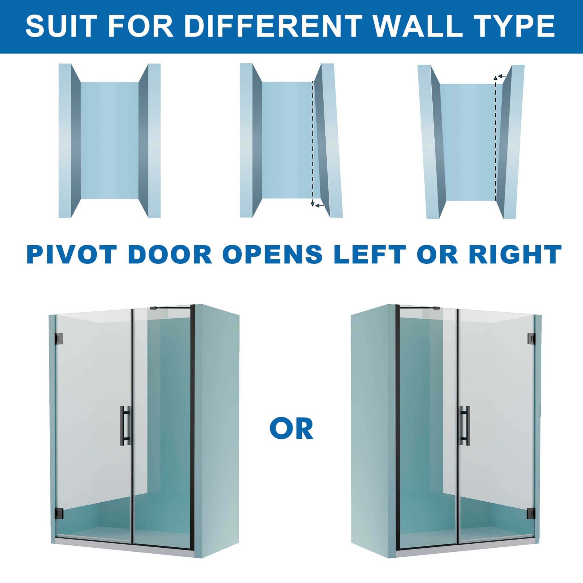 WELLFOR FLEX-31-21MB Shower-Doors - View #4