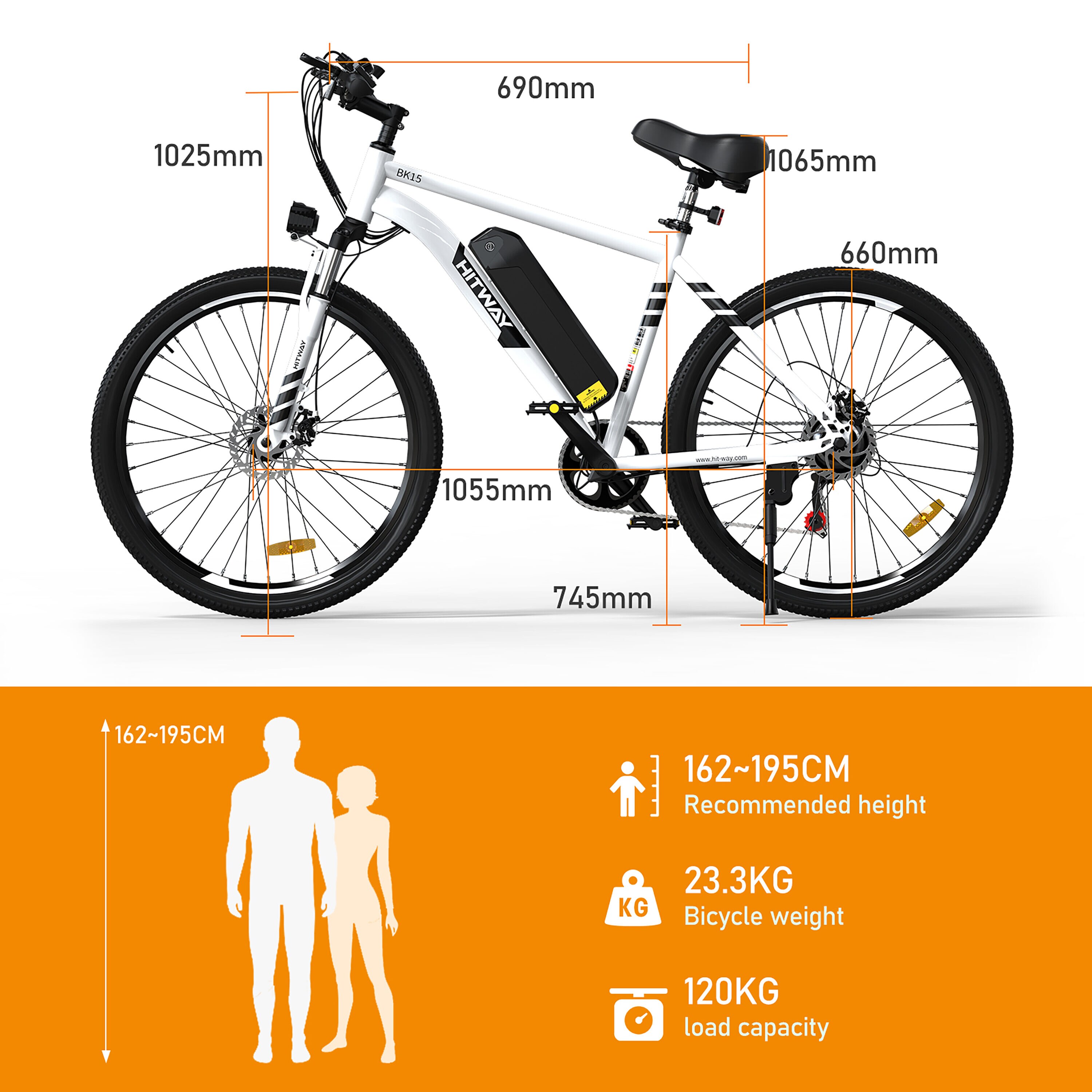 HITWAY BK15M-HW-WHITE-LV bikes - View #7