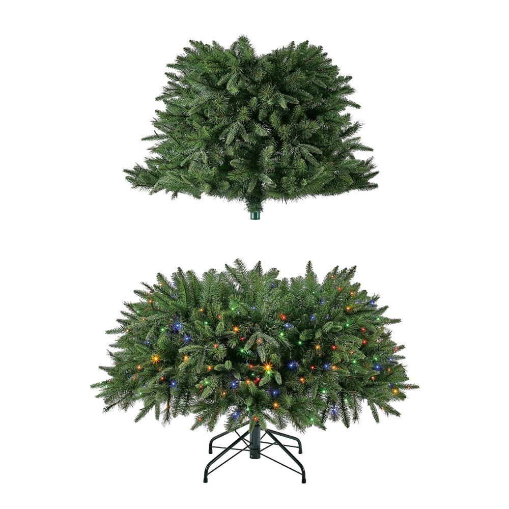 Holiday Living 7.5-ft Brighton Spruce Pre-lit Artificial Christmas Tree ...