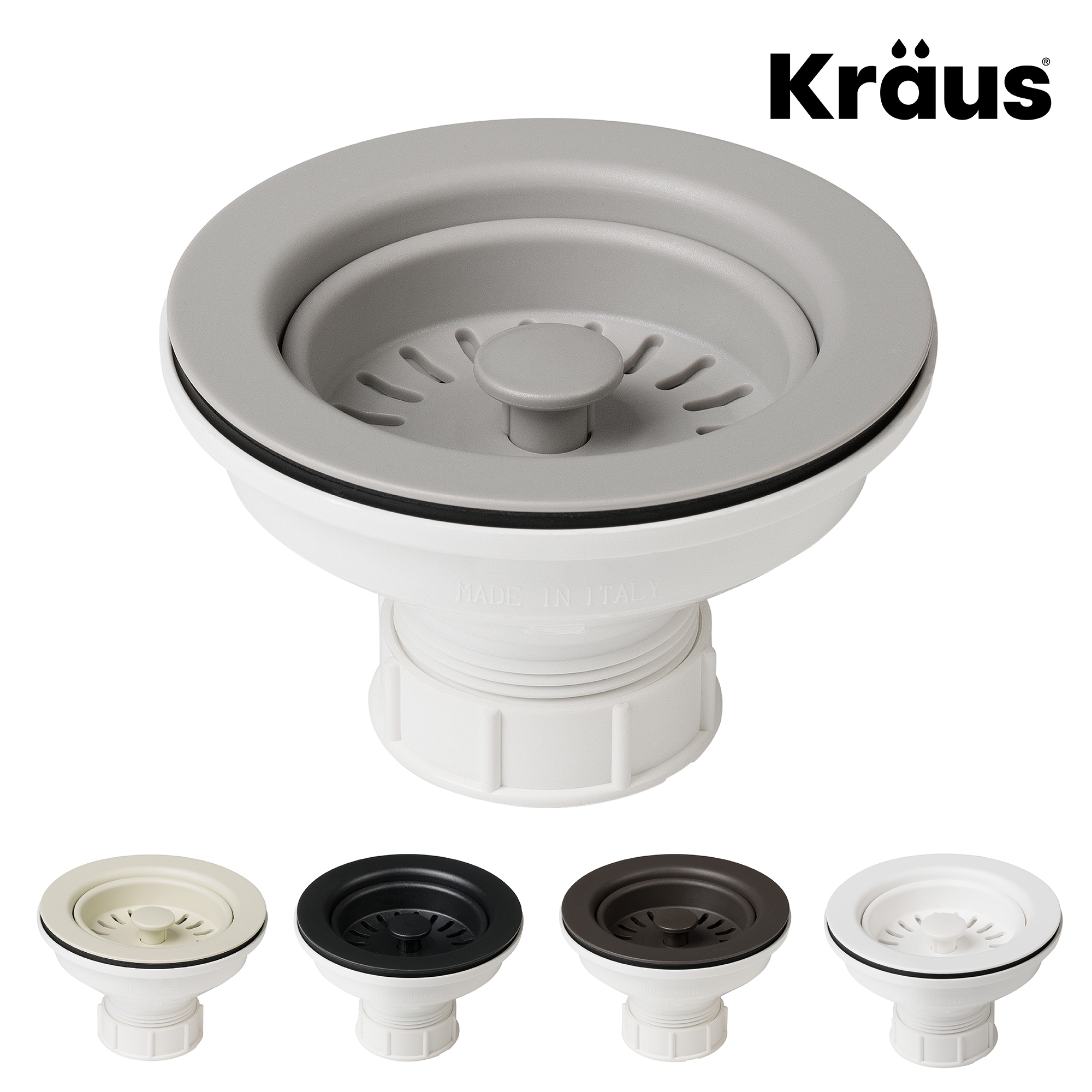 Kraus Nolen Spot Free Stainless/Matte Black Single Handle Pull-down ...