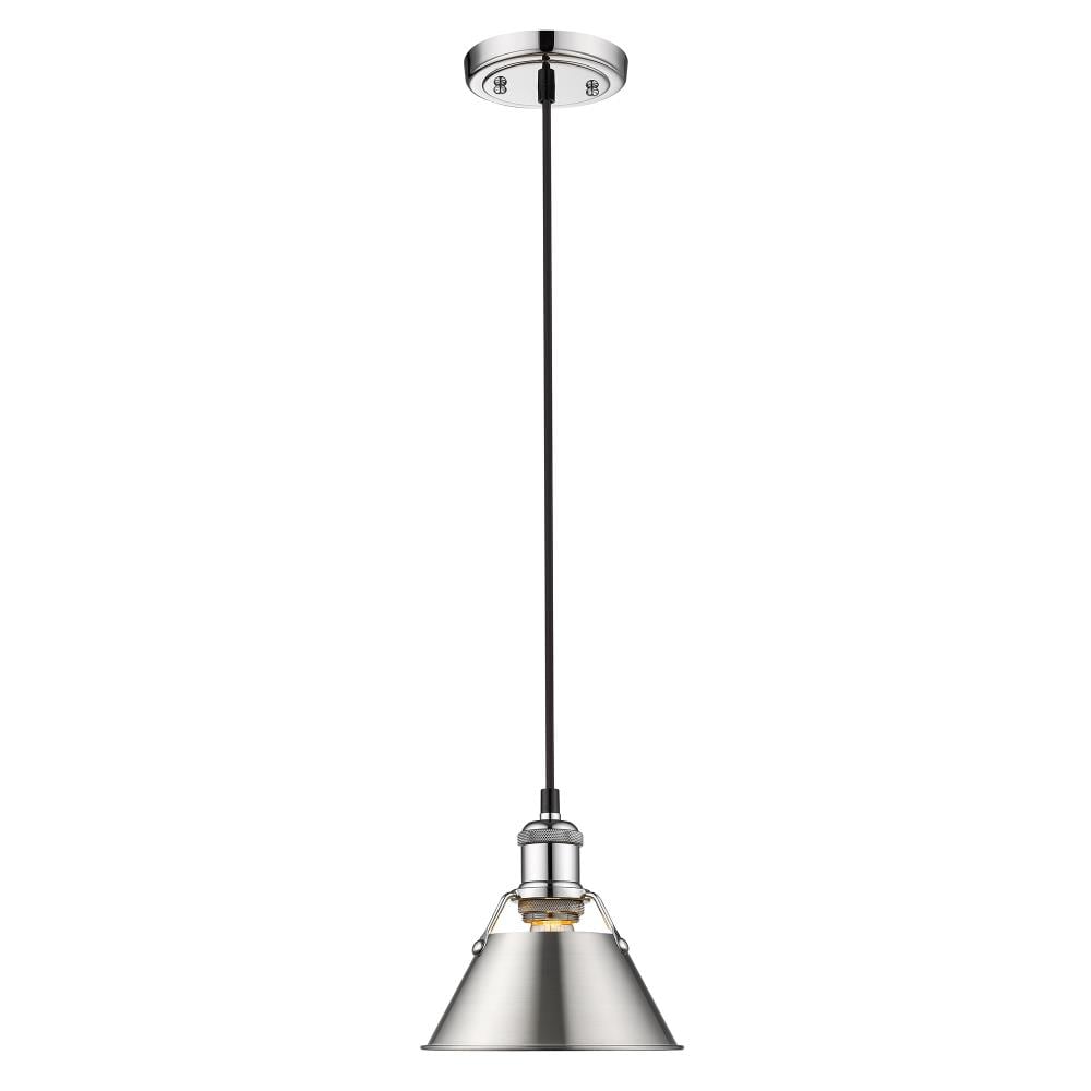 Golden Lighting Orwell Chrome Modern/Contemporary Dome Mini Hanging ...