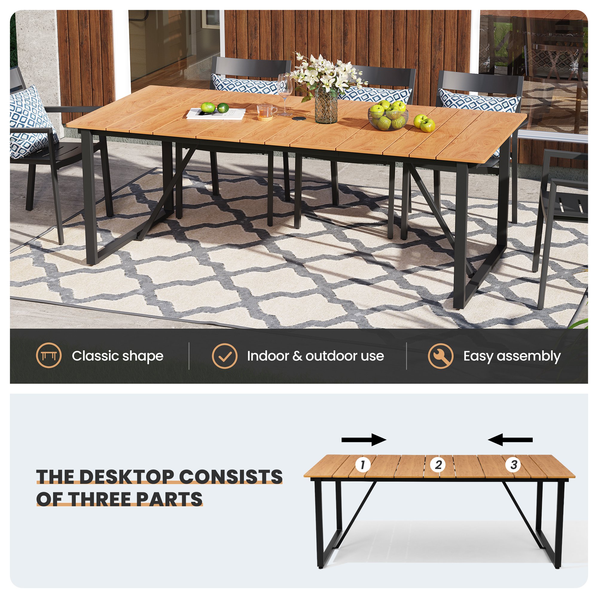 Crestlive Products CL-TB047BRN210 Patio-Tables - View #4
