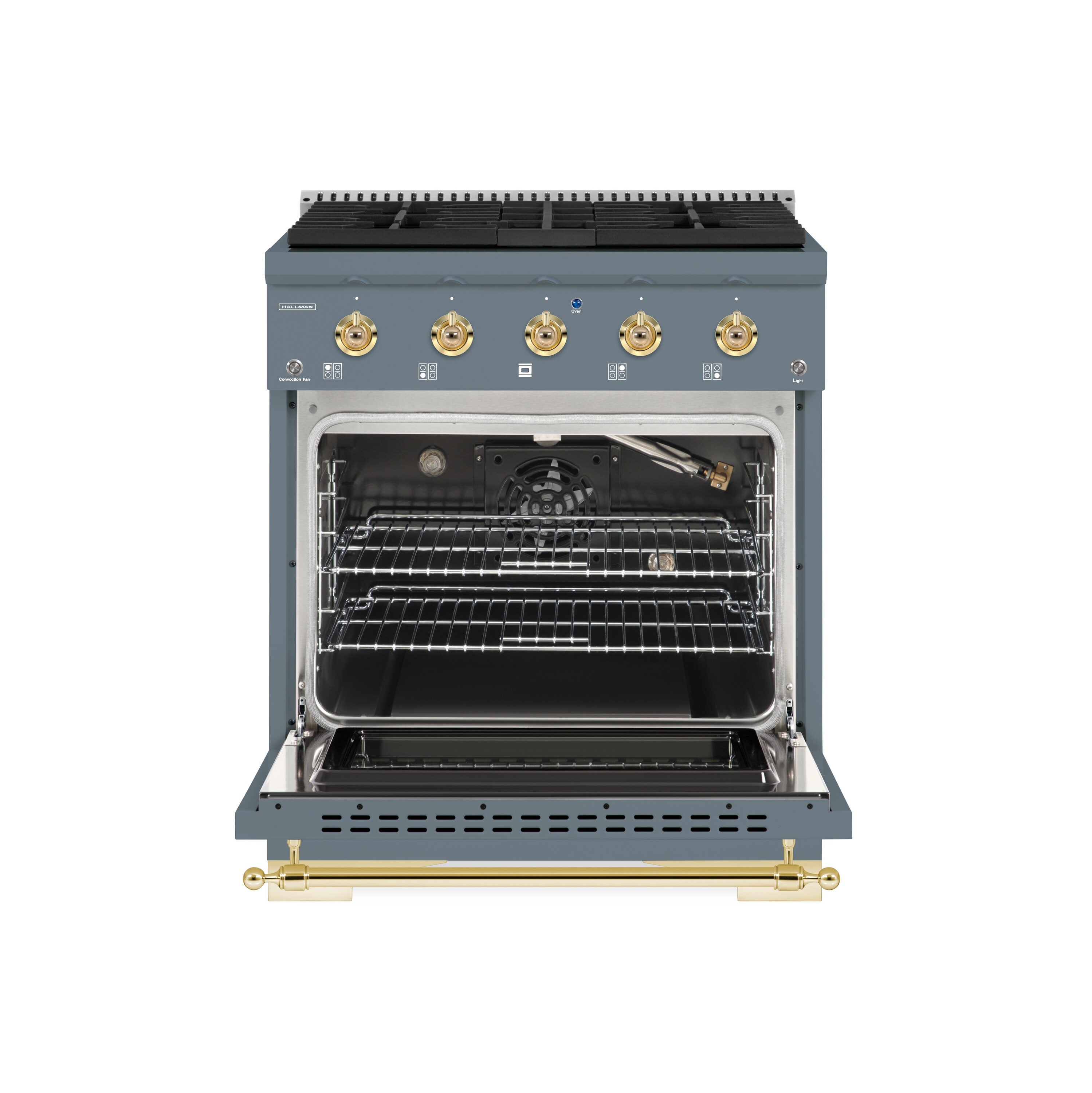Hallman HCLRG30BSGR Freestanding-Gas-Ranges - View #5