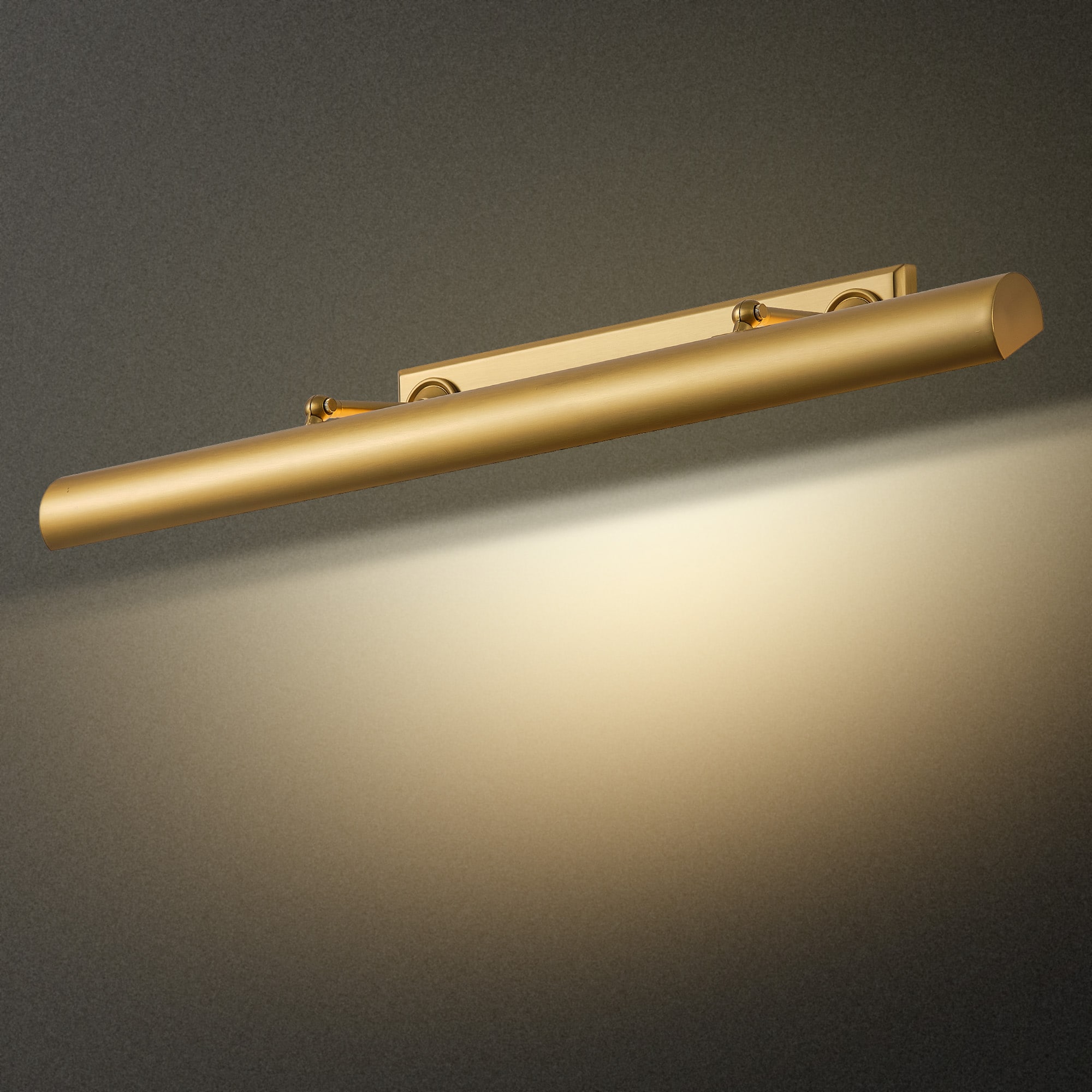 Gleam Flare  30 Inch Gold Picture Light With Handmade Brushed Copper Texture