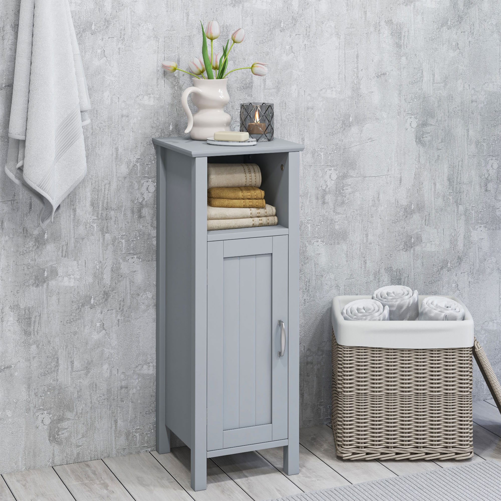 WELLFOR OUJ61186GR Linen-Cabinets - View #8