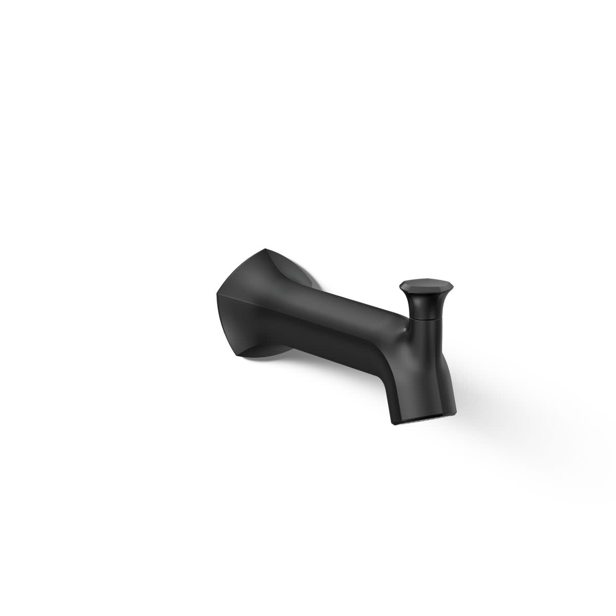 KOHLER Occasion Matte Black Sold separately Wall-mount Low-arc Bathtub Faucet