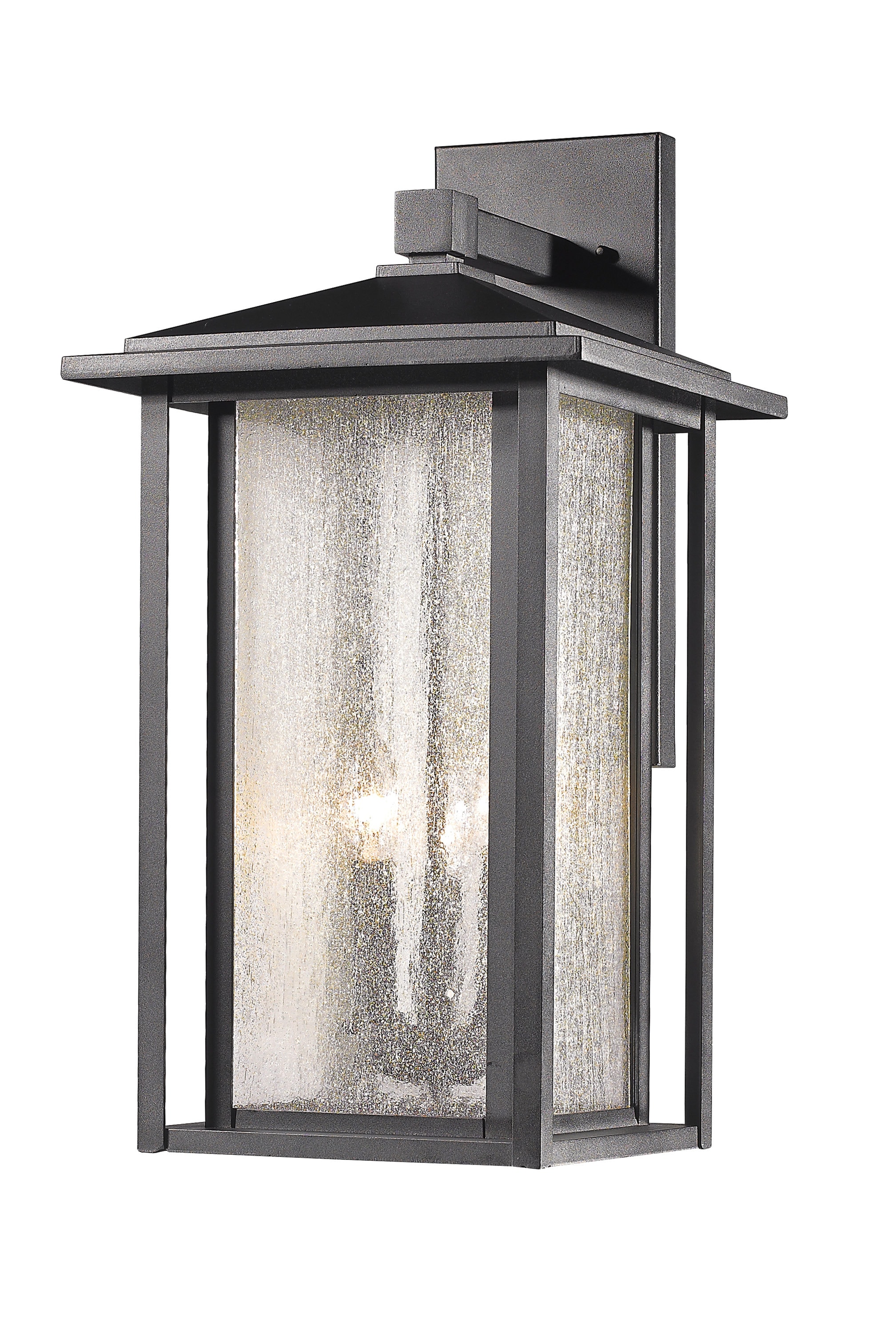 Z-Lite 554XL-BK Aspen 3 -Light 21.13-in H Matte Black Hardwired Outdoor Wall Light