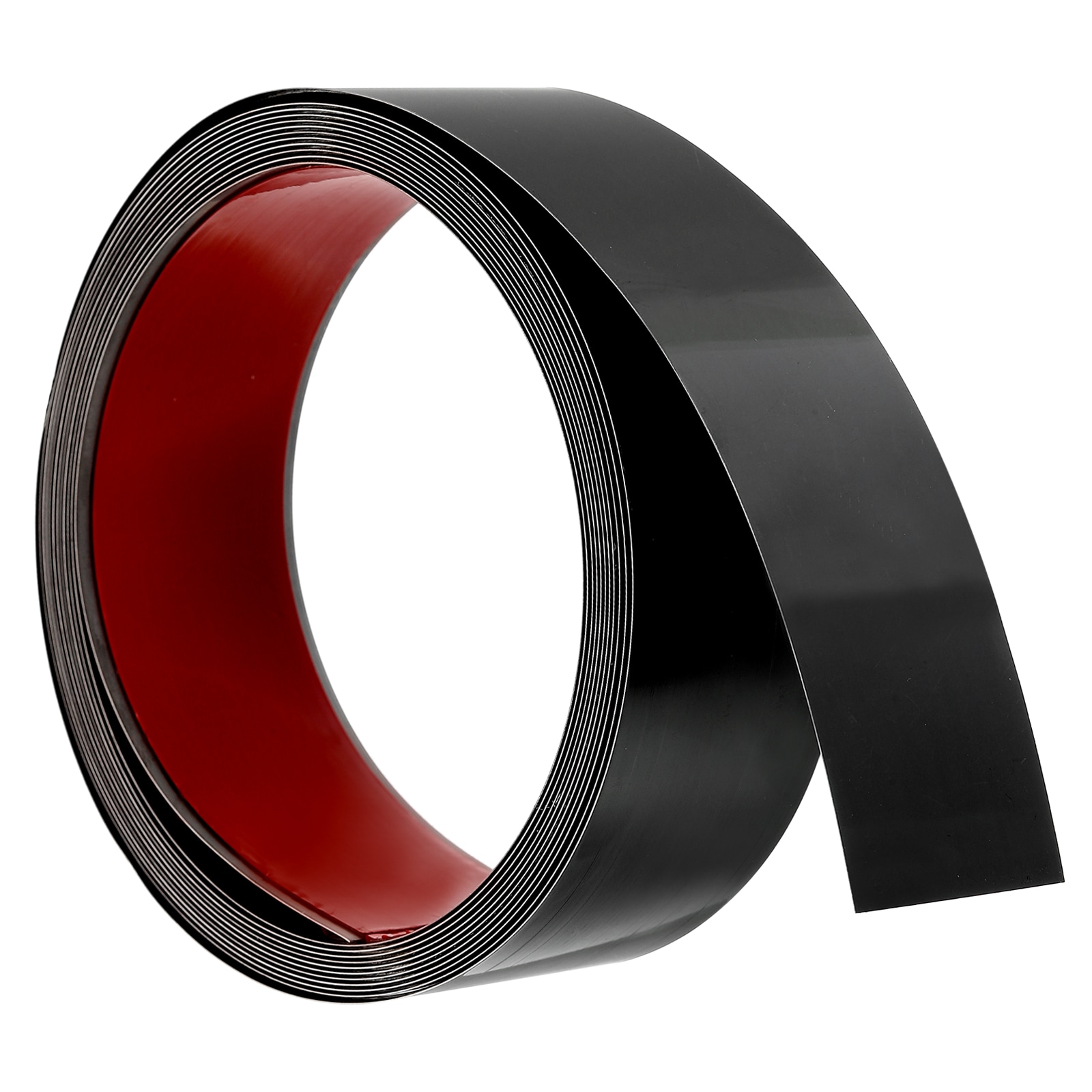 Unique Bargains Wall Trim Molding 16.4 ft x 1.97 in Stainless Steel Peel and Stick Self Adhesive Trim Metalized Mirror-Like Finish Strip Border Edge Frame Trim for Home DIY Decoration Black #S25120900UX4541