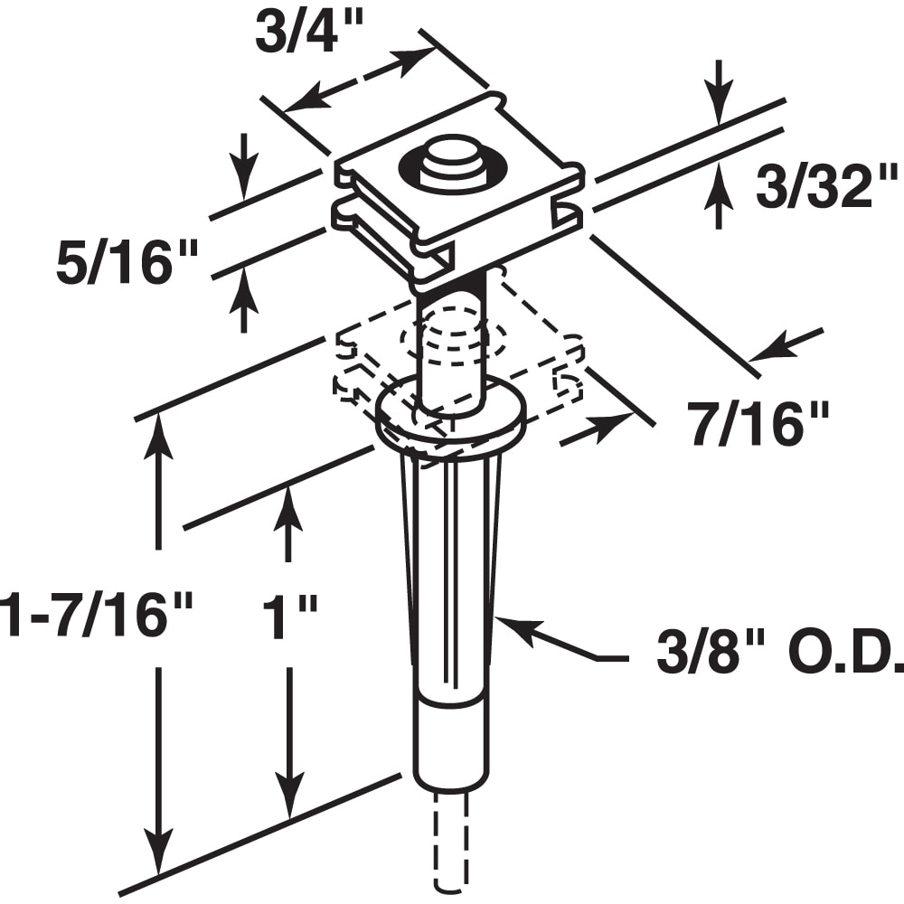 Prime-Line N 6705 Bifold-Closet-Door-Pivots - View #2