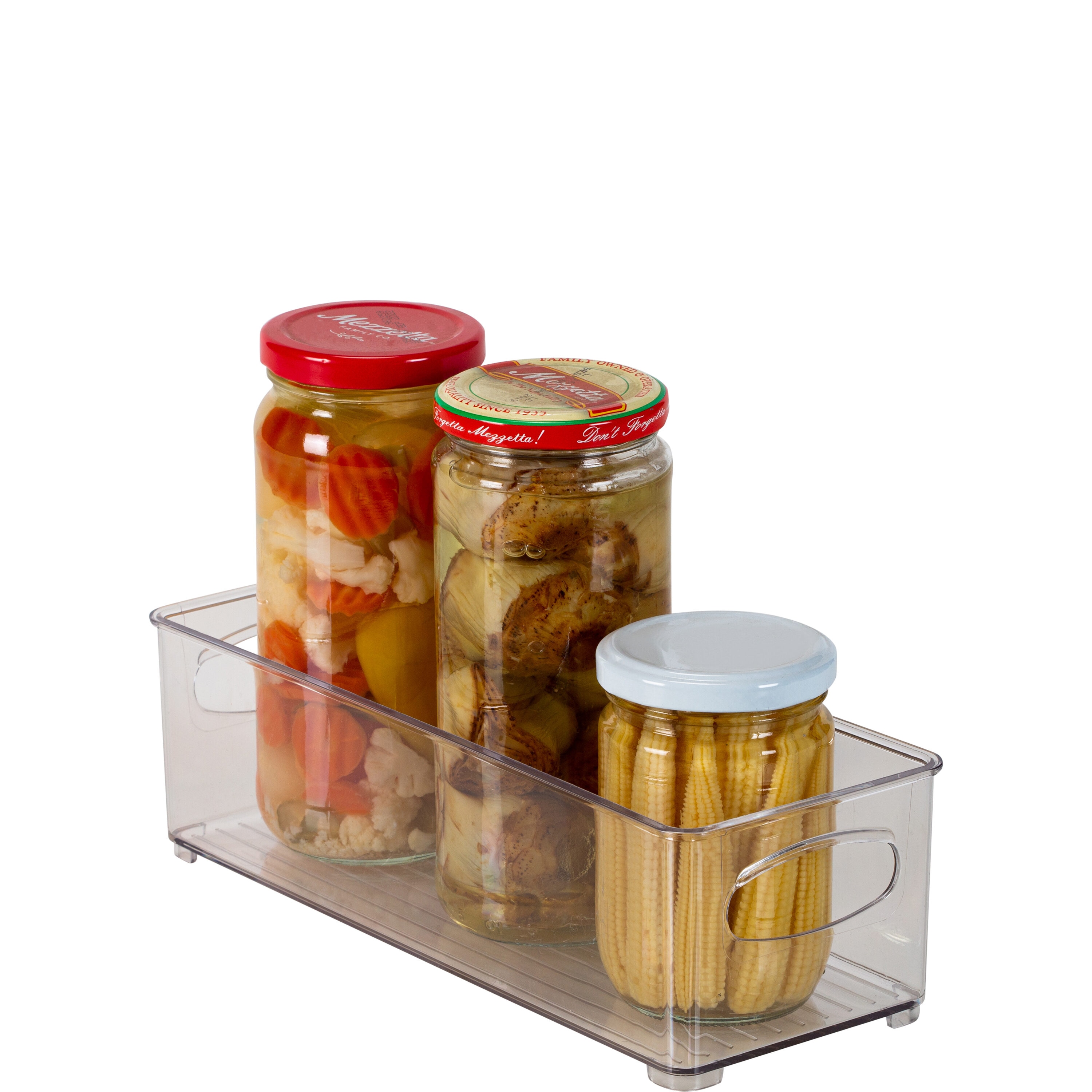 Stackable Plastic Bins, Clear, 10 3/4 x 8 1/4 x 7 for $17.20 Online