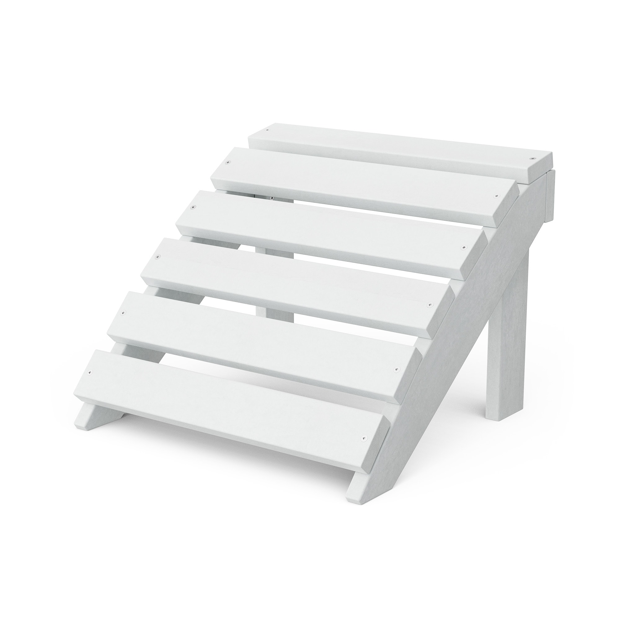 Wildridge LCC-216-BW Classic White HDPE Foot stool