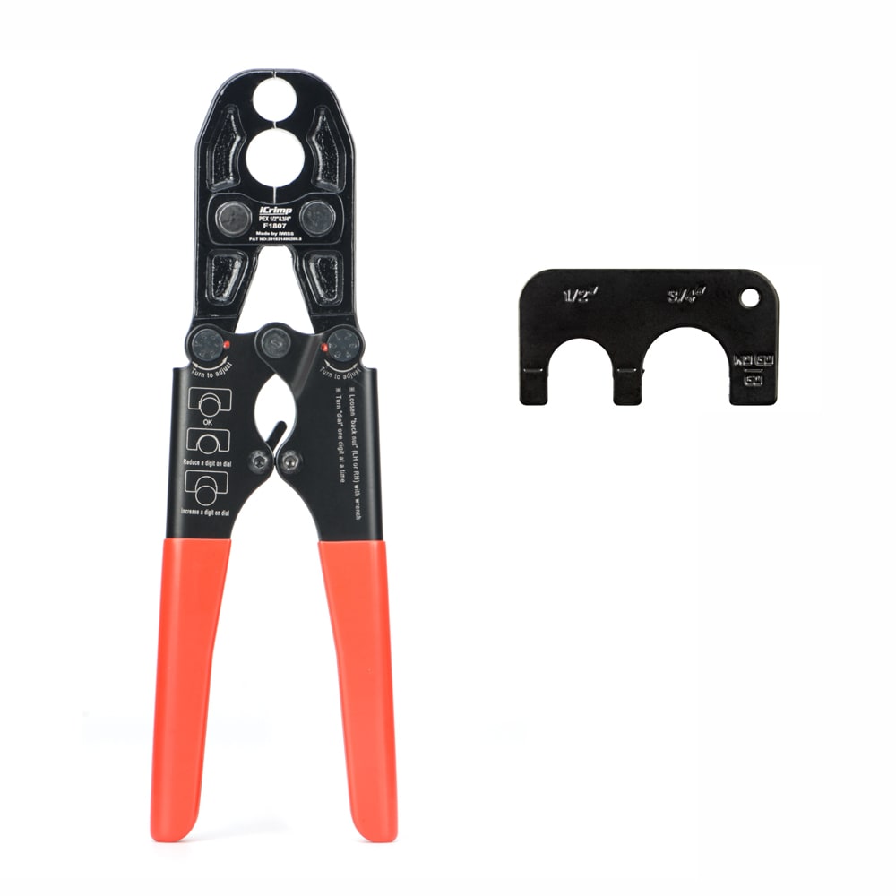 IWISS IWS-1234PS PEX Crimping Tool Combo 1/2 and 3/4-in