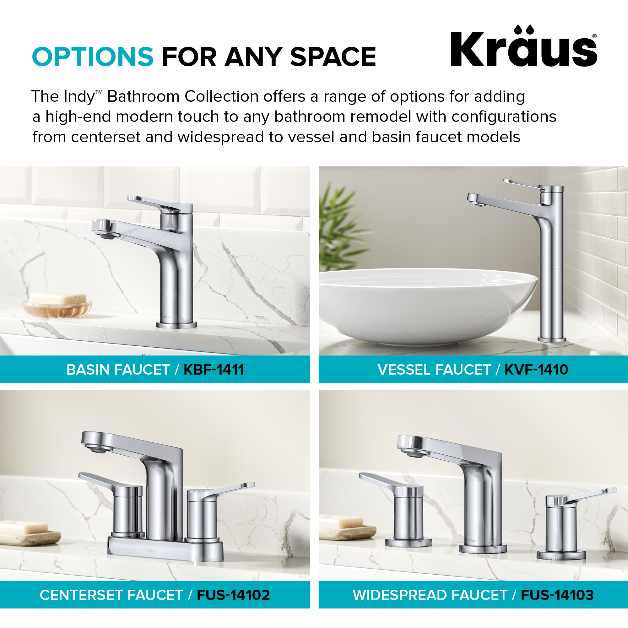 Indy Chrome Single Handle Bathroom Faucet with Pop Up Drain