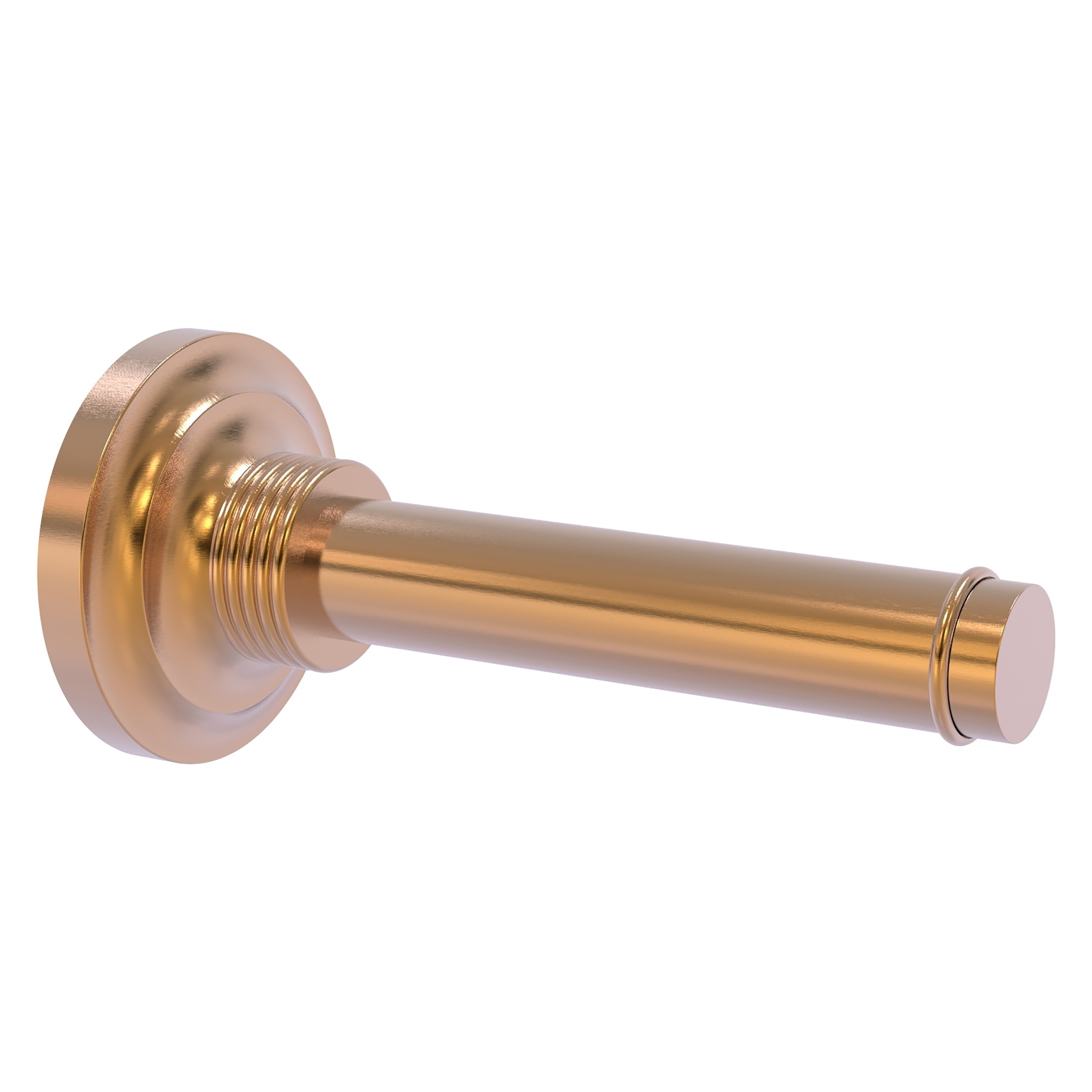 Allied Brass QN-24-1-BBR Que New Brushed Bronze Wall mount Single post Toilet Paper Holder 1 -Rolls