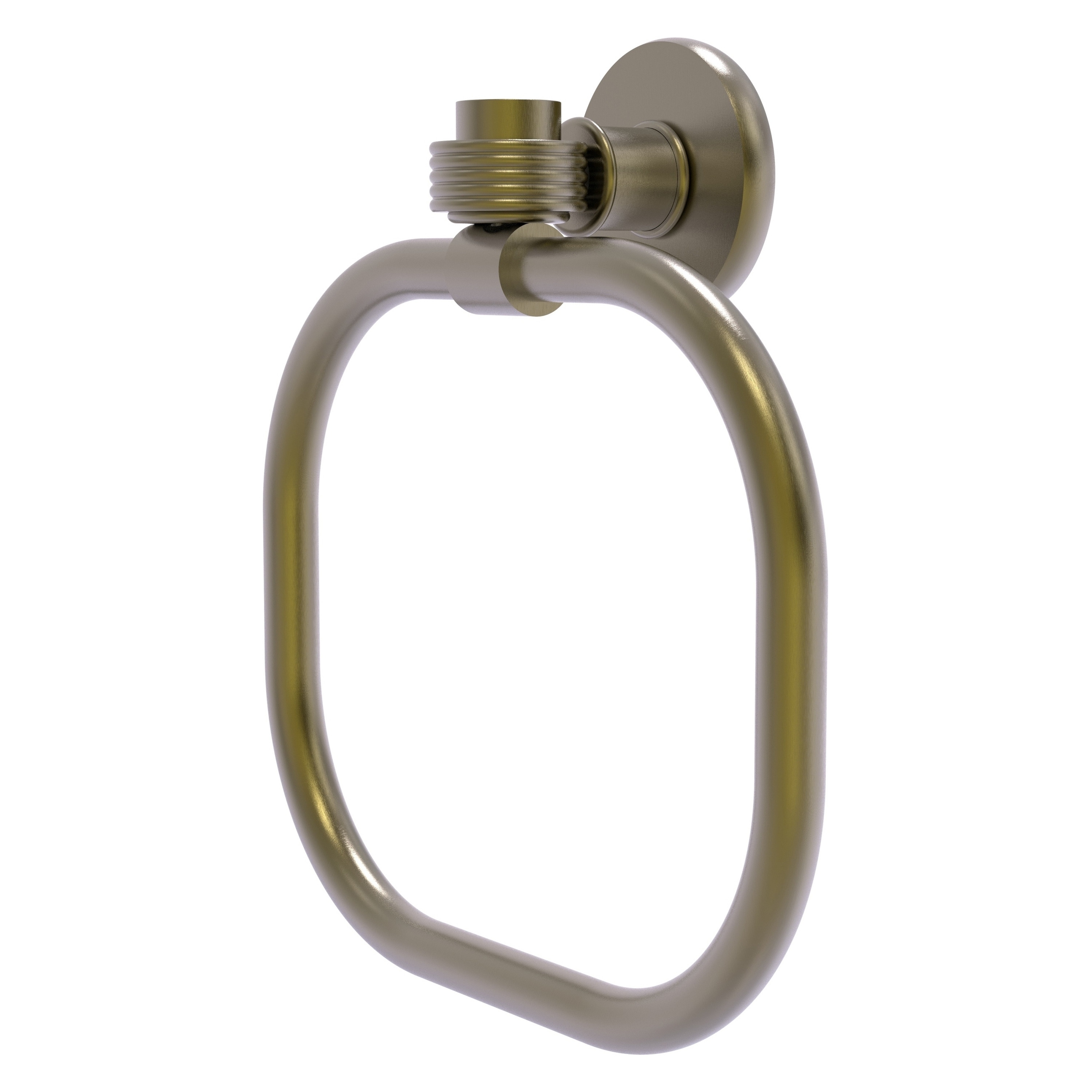 Allied Brass 2016G-ABR Continental Antique Brass Wall mount Single Towel Ring