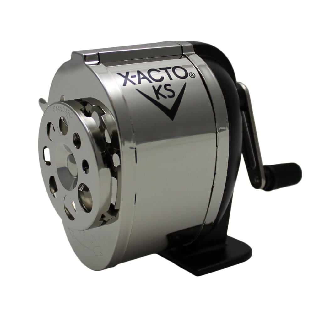 X-ACTO Heavy-Duty Manual Pencil Sharpener, Multi-Hole, Mountable at